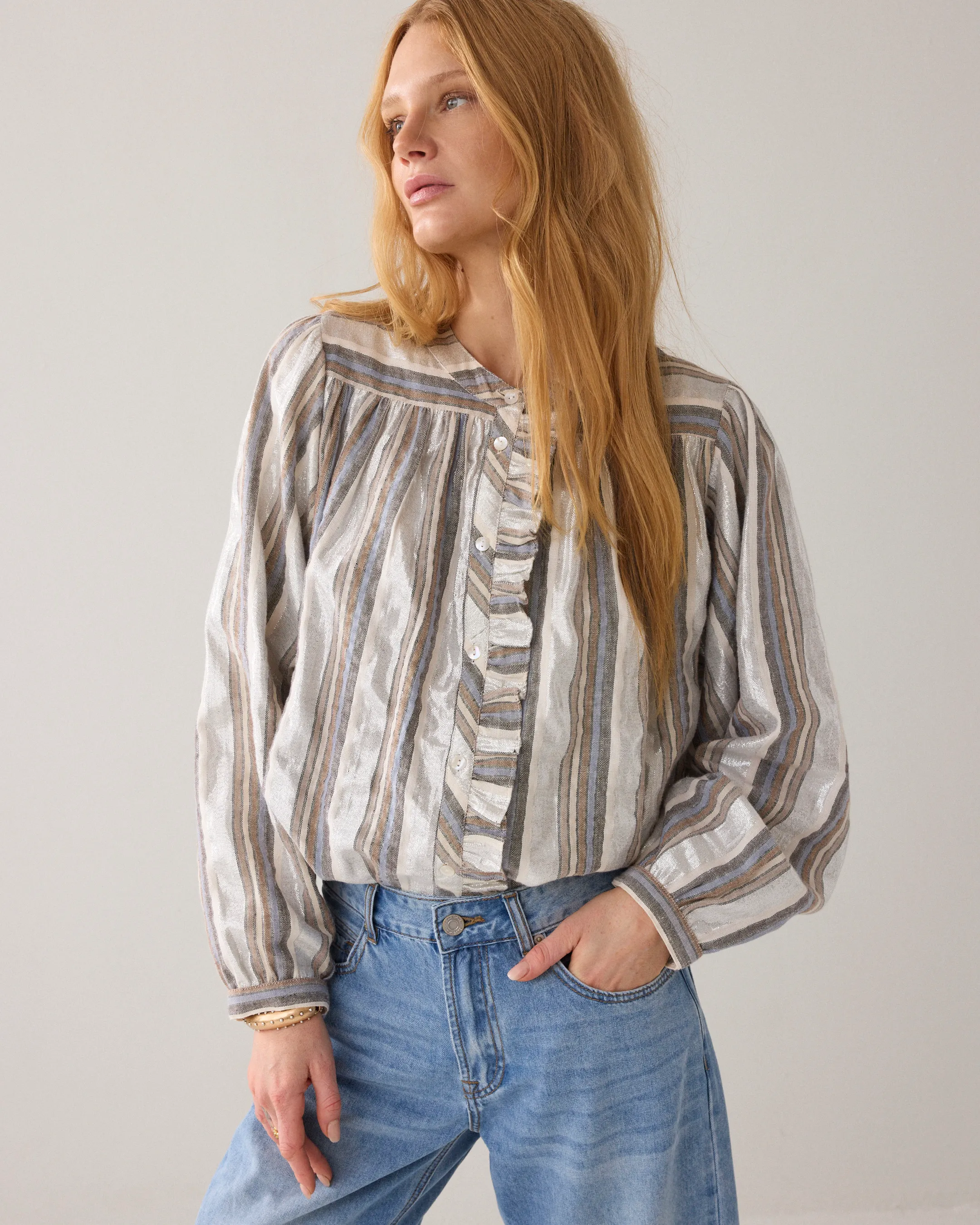 Blouse Silver stripe