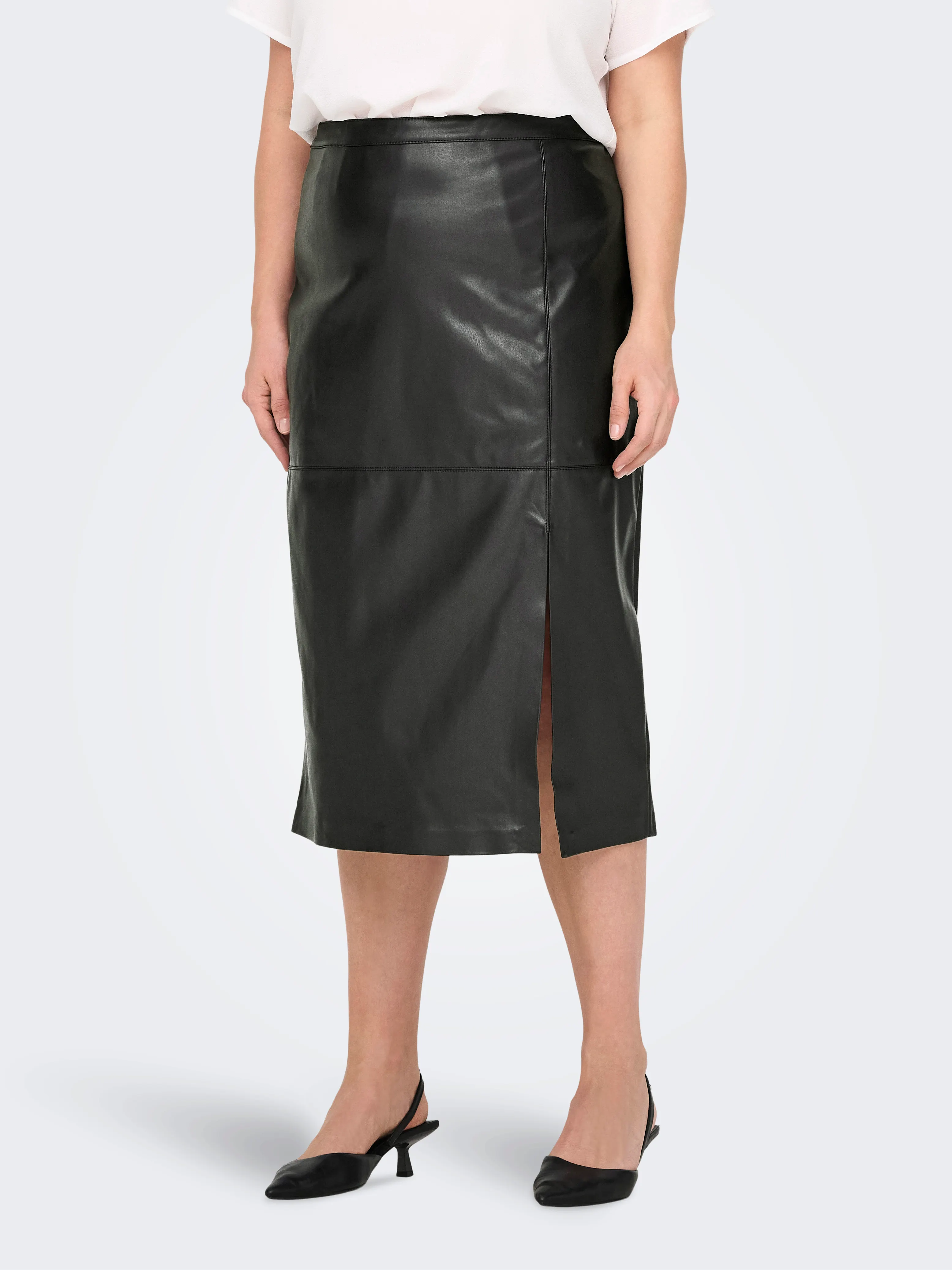 CARNEWOLINE FAUX LEATHER SKIRT OTW
