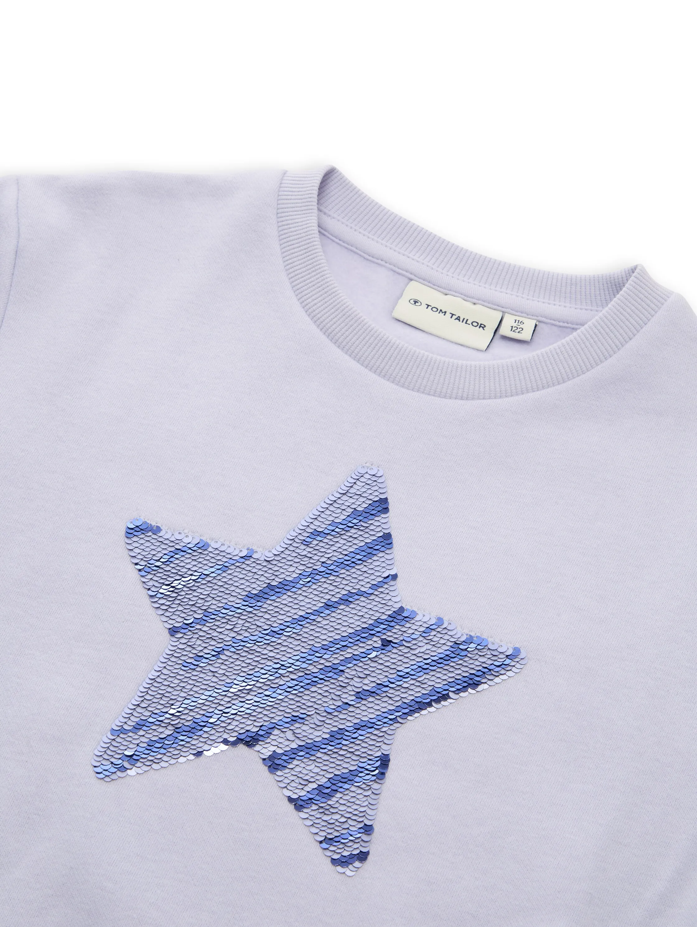 Cropped Sweatshirt mit Wendepailletten