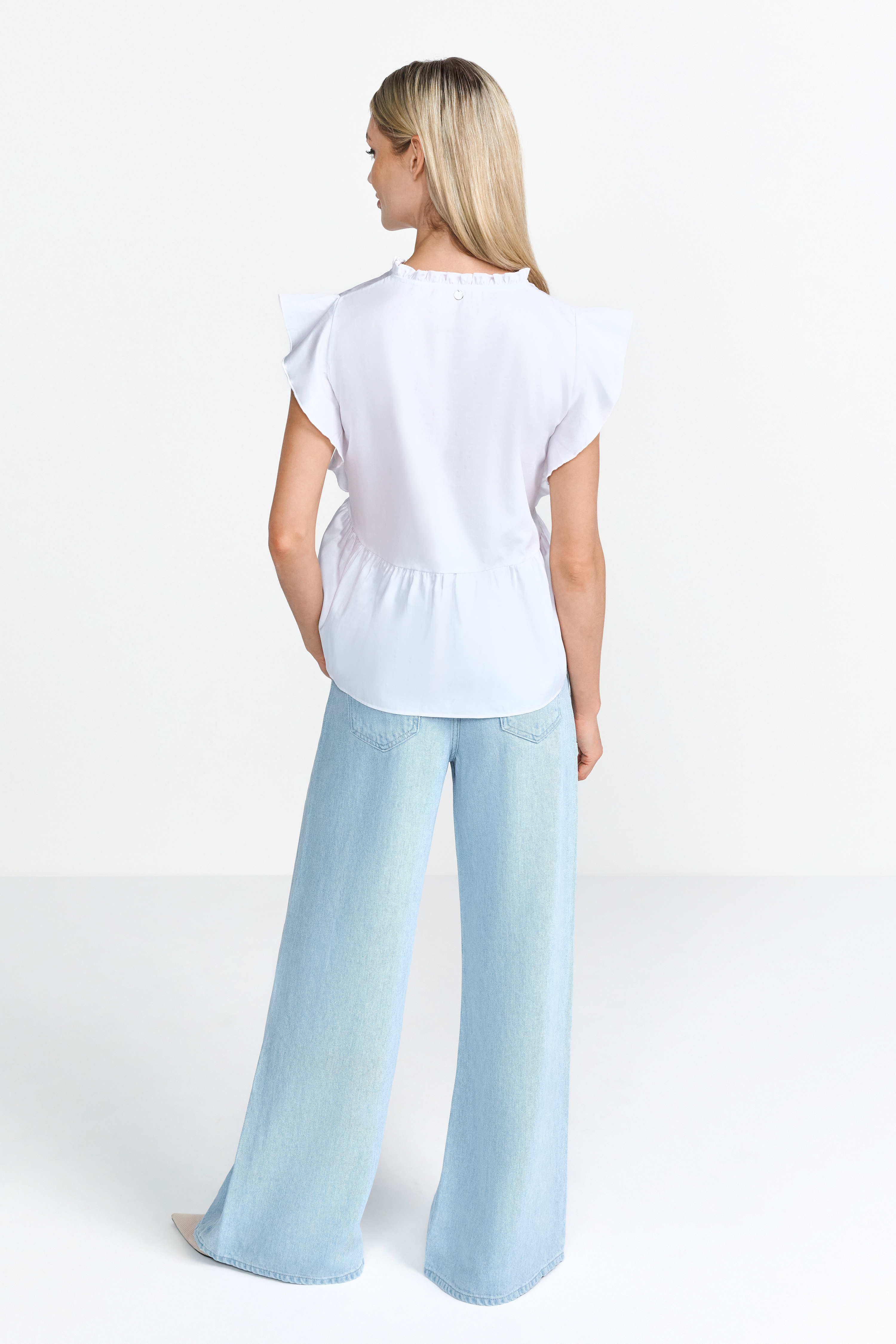 Blouse with peplum