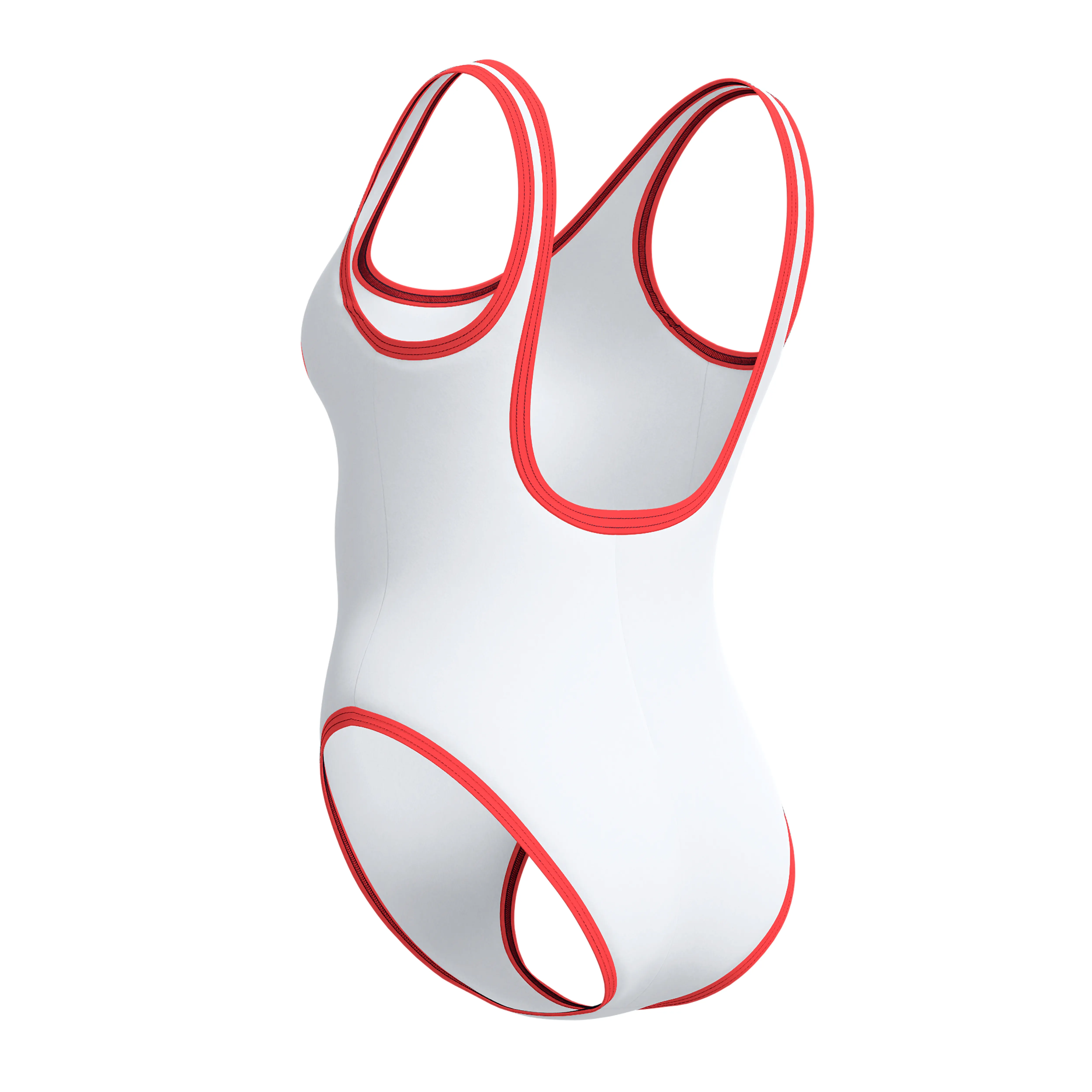 SOLID BOUND SCOOP 1PC WHT/RED