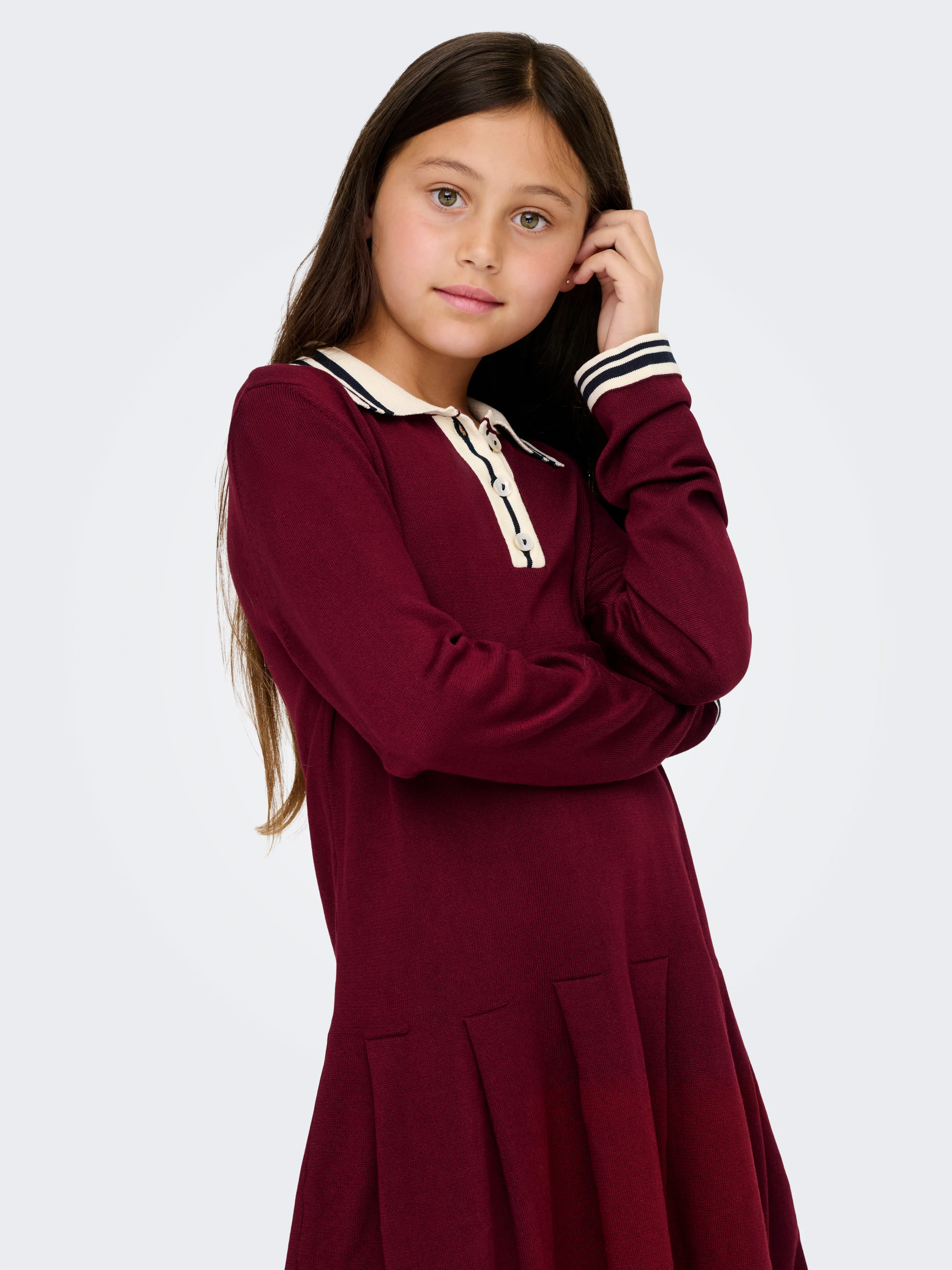 KOGKALANA L/S POLO DRESS KNT