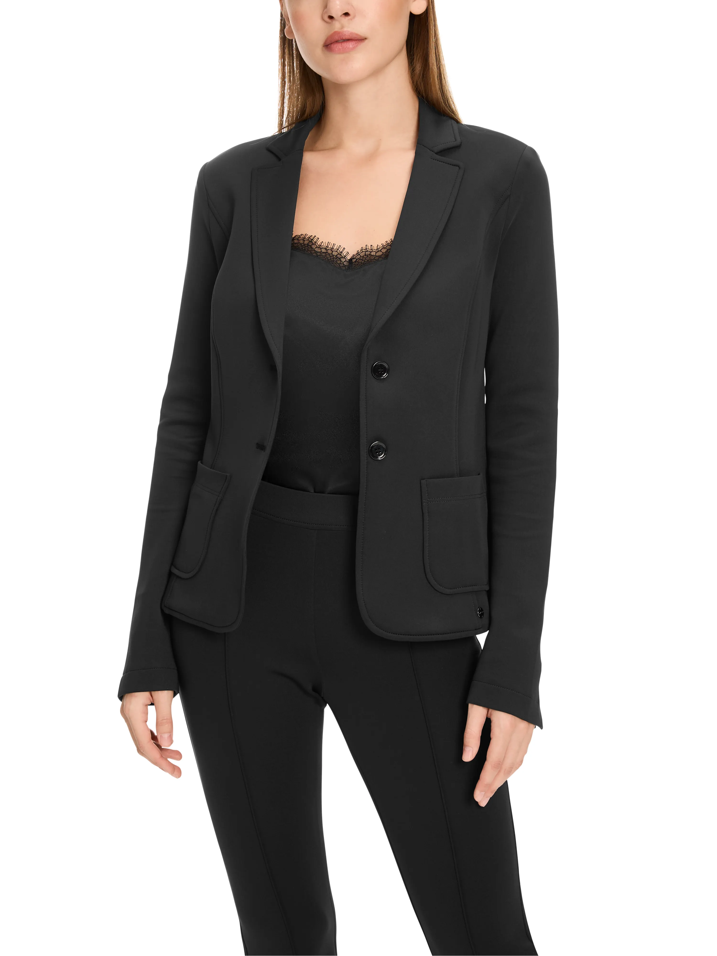 Blazer mit aufgesetzten Taschen