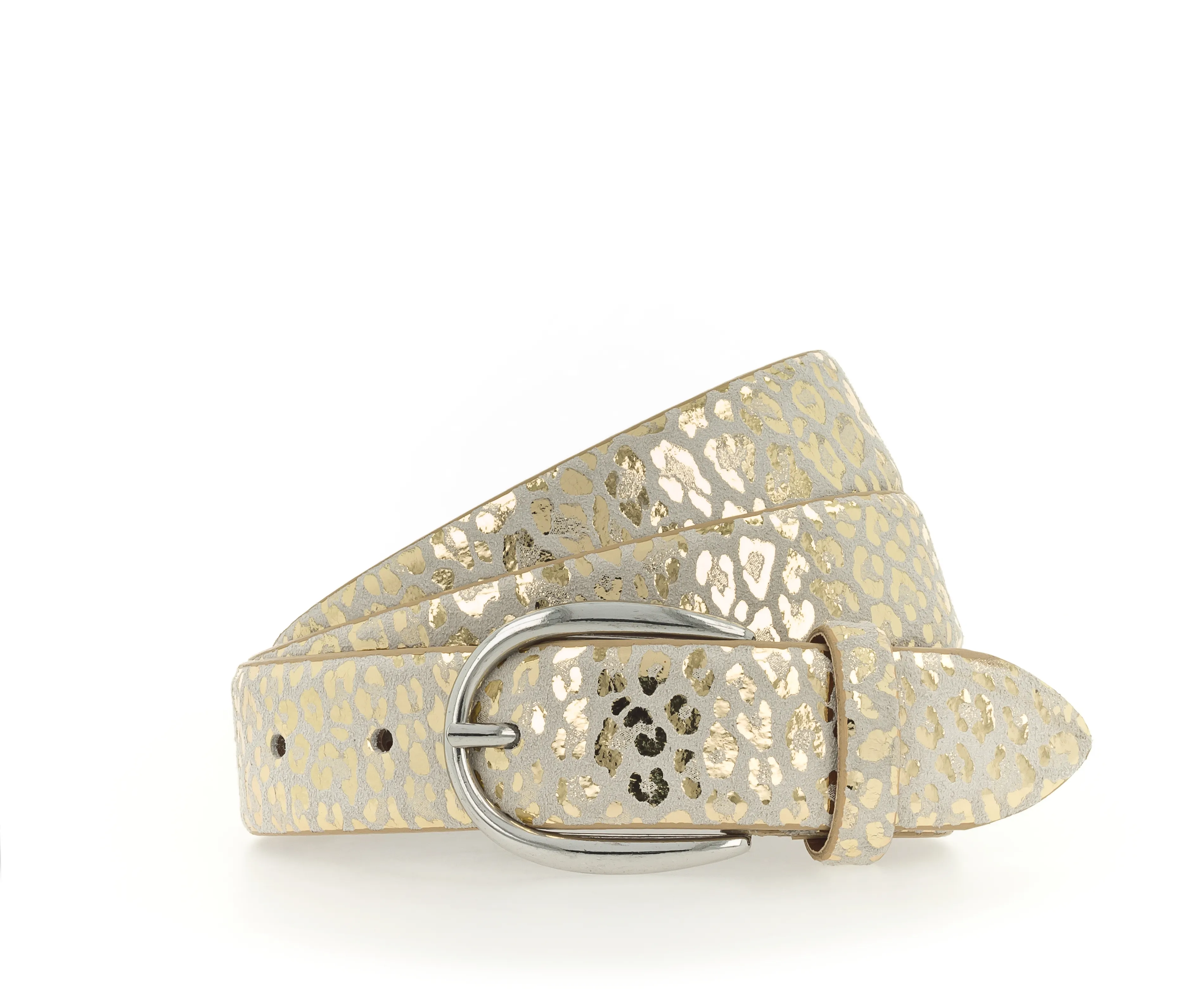 30 mm Gürtel, offwhite / gold metallic