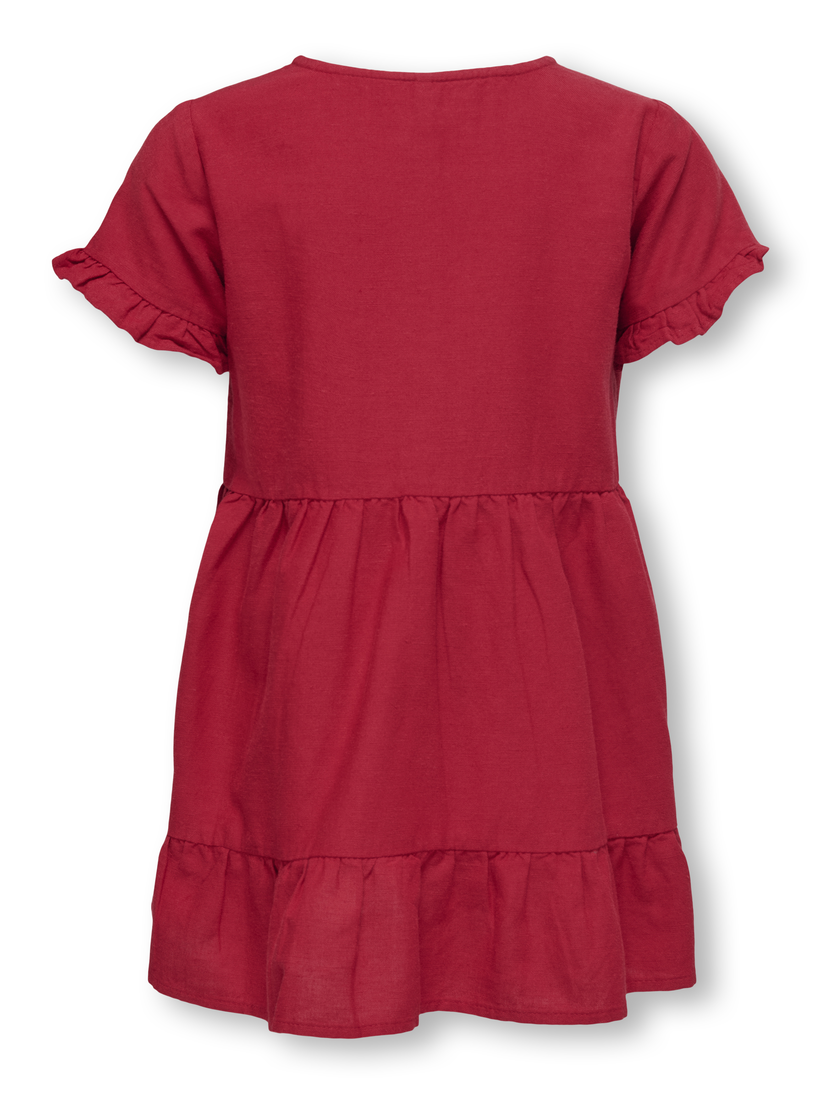 KMGANNABELL S/S LINEN DRESS PNT