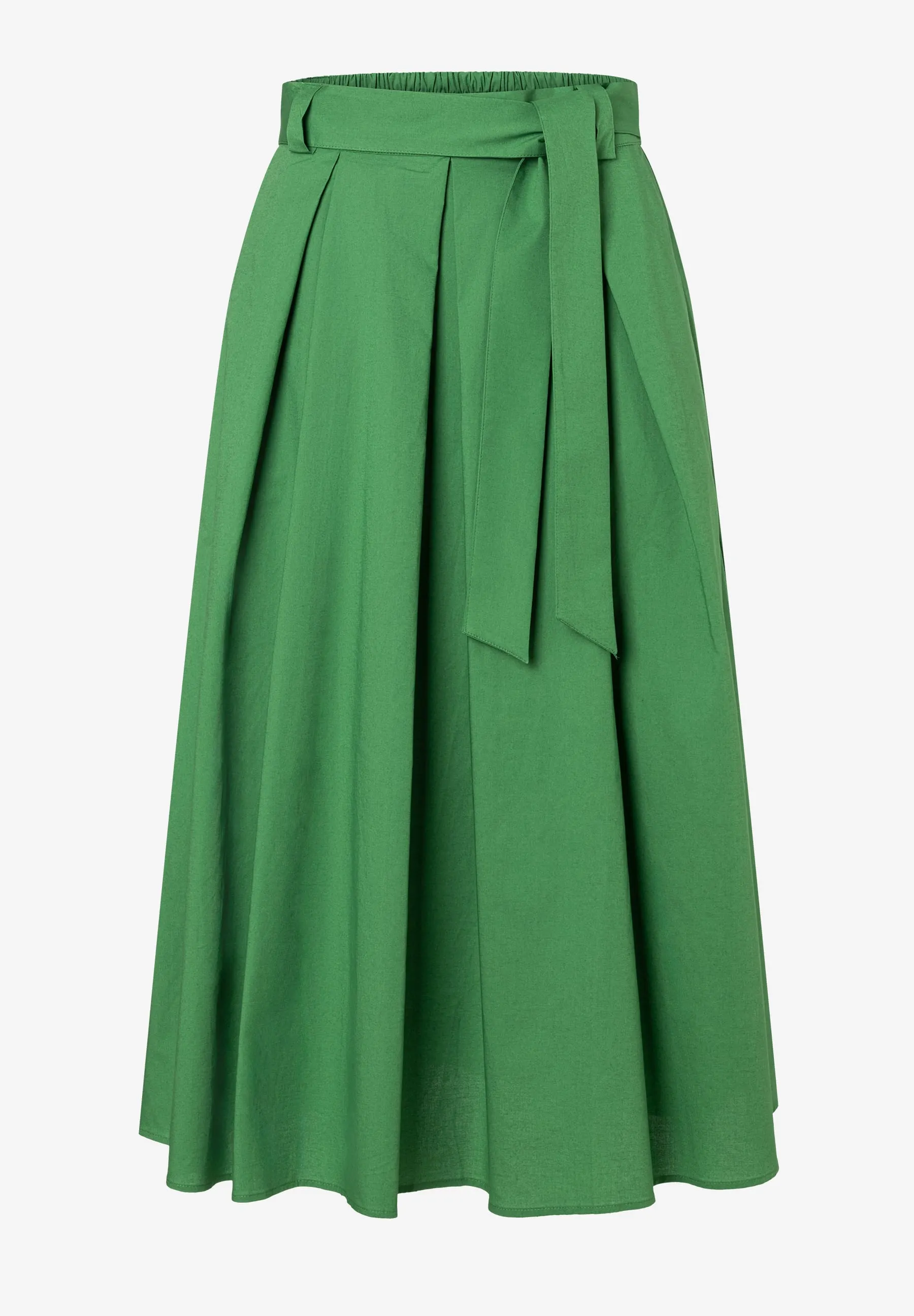 Baumwollrock mit Bindegürtel