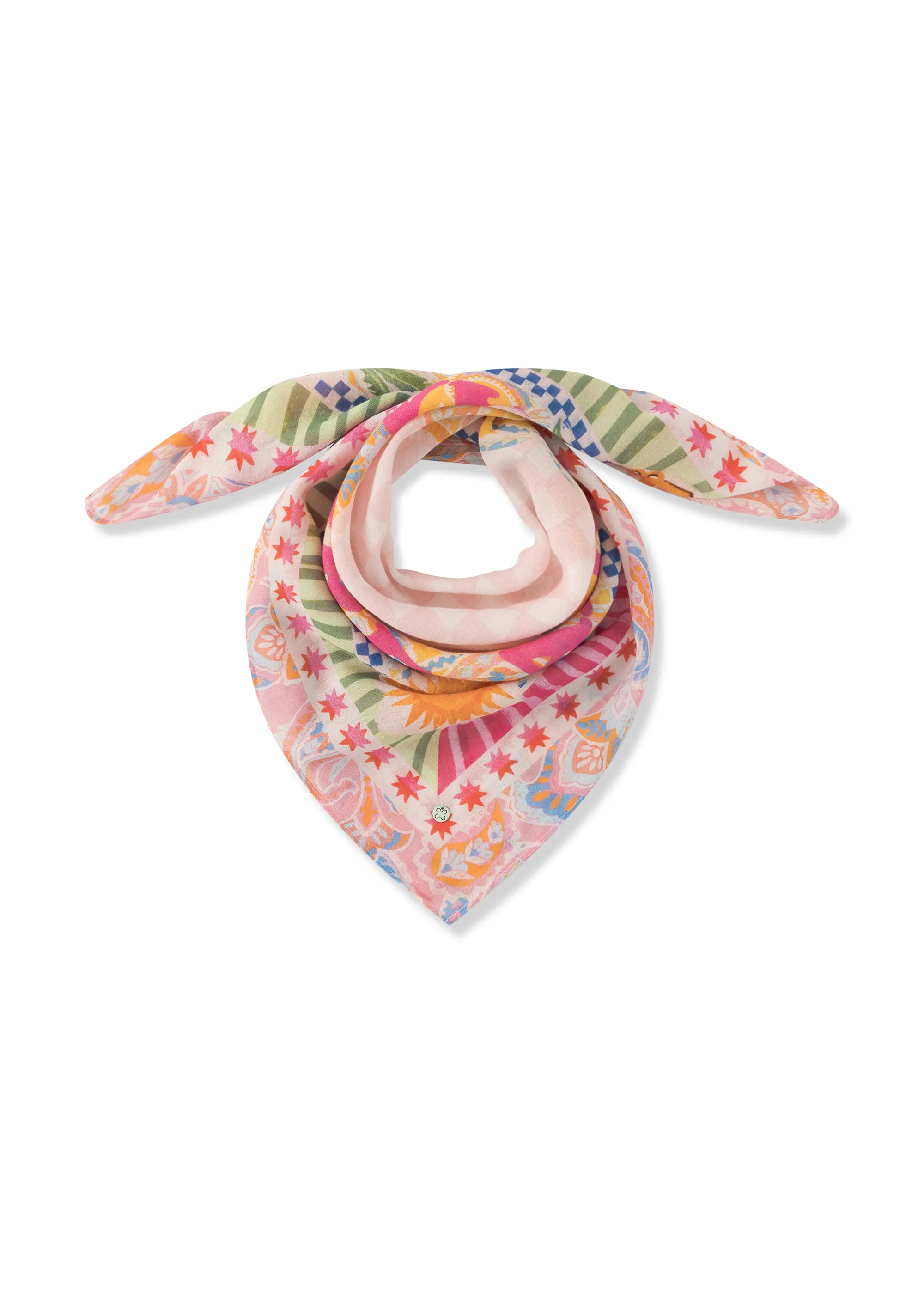 3er PACK - Bandana aus feiner Modal-Baumwoll-Mischung mit Mustermix und AMORE-Schriftzug