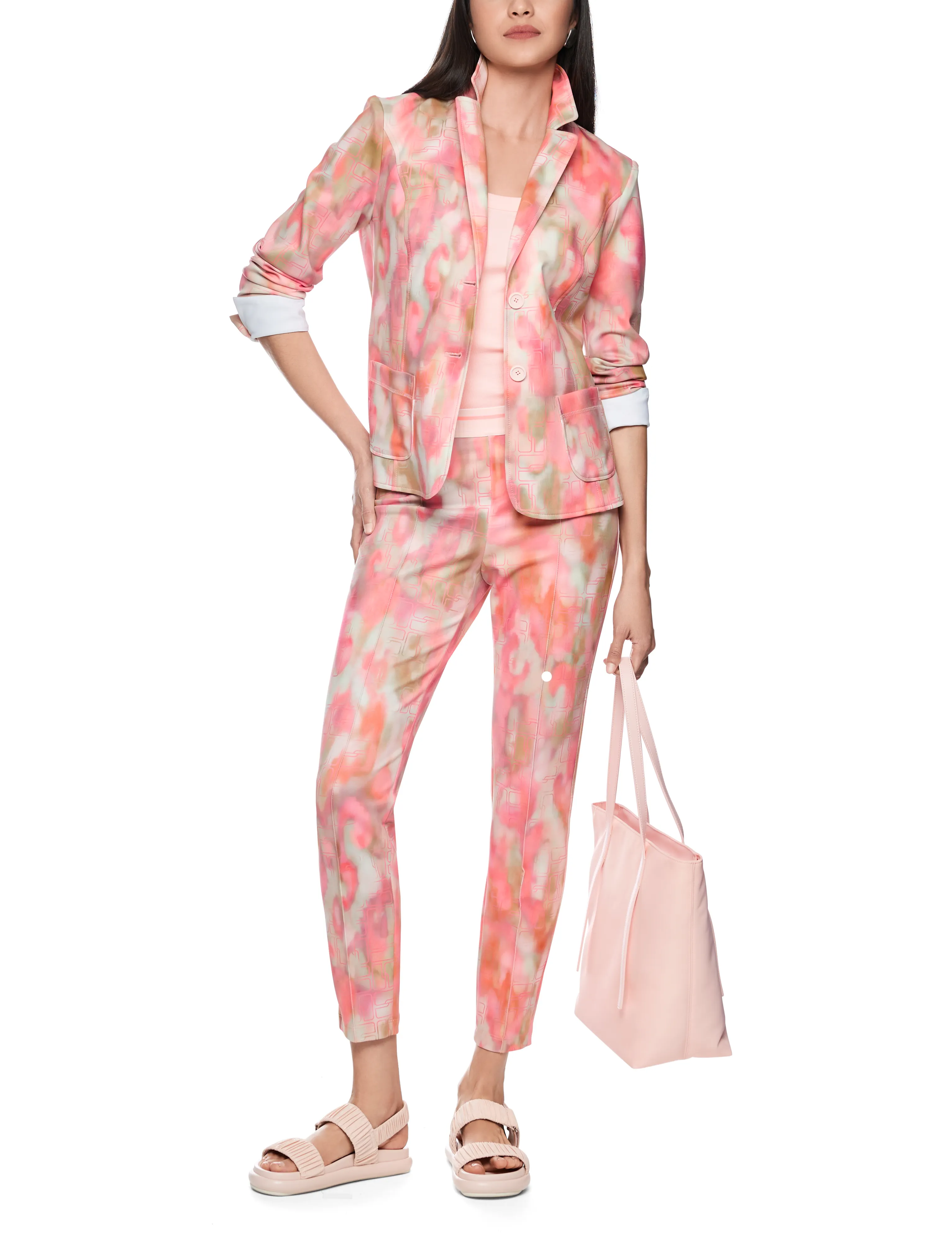 Blazer mit all-over Print