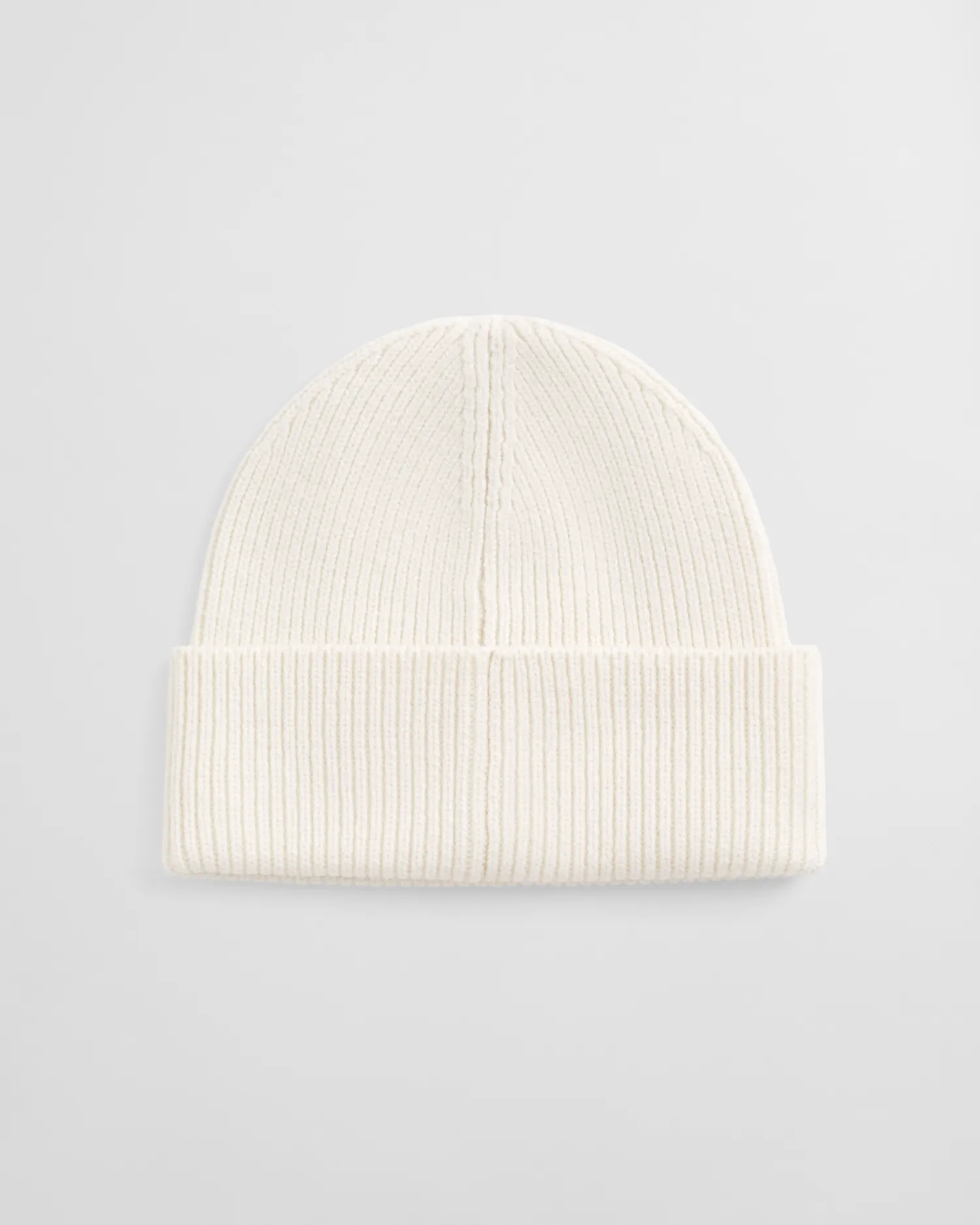 Gerippte Beanie aus Wolle