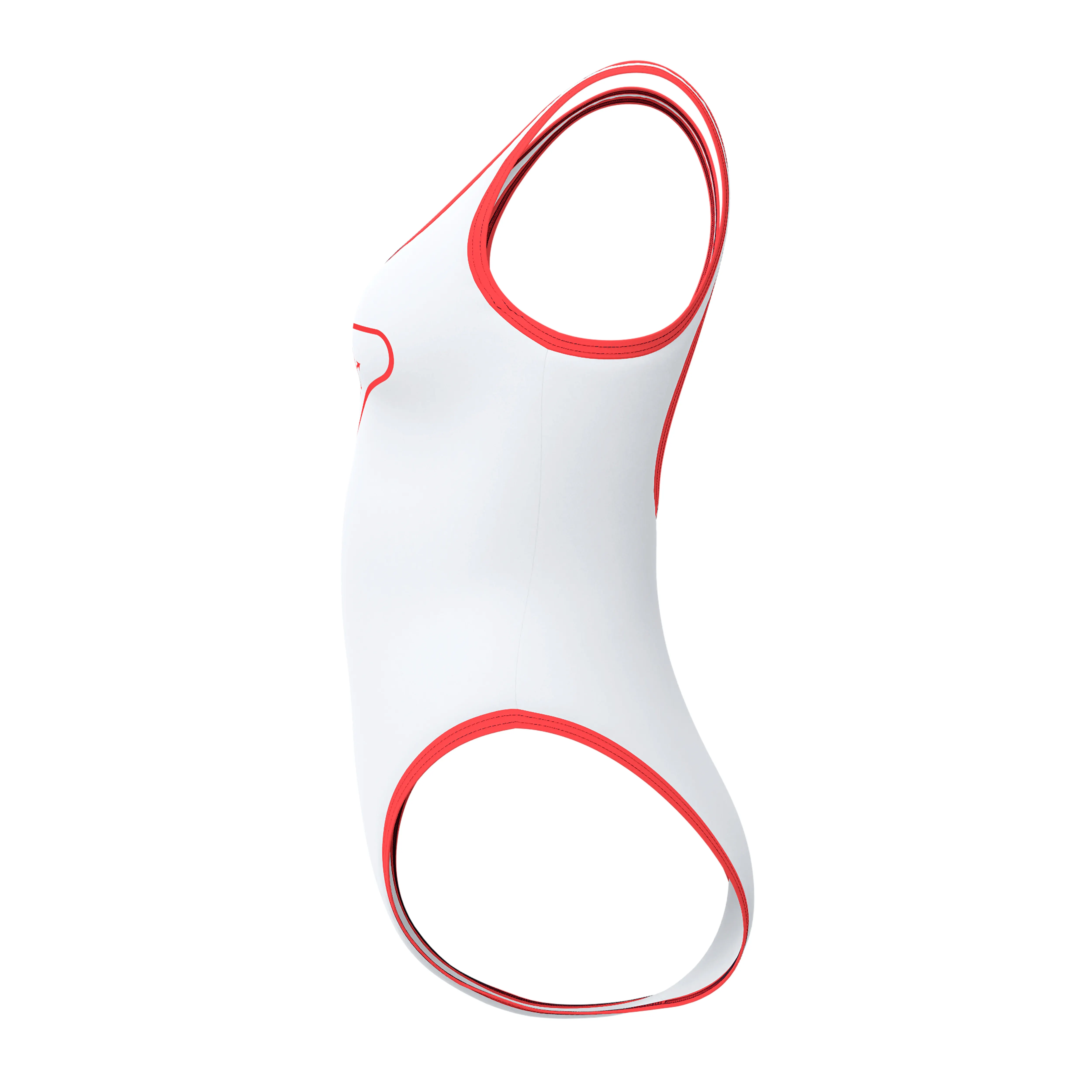 SOLID BOUND SCOOP 1PC WHT/RED