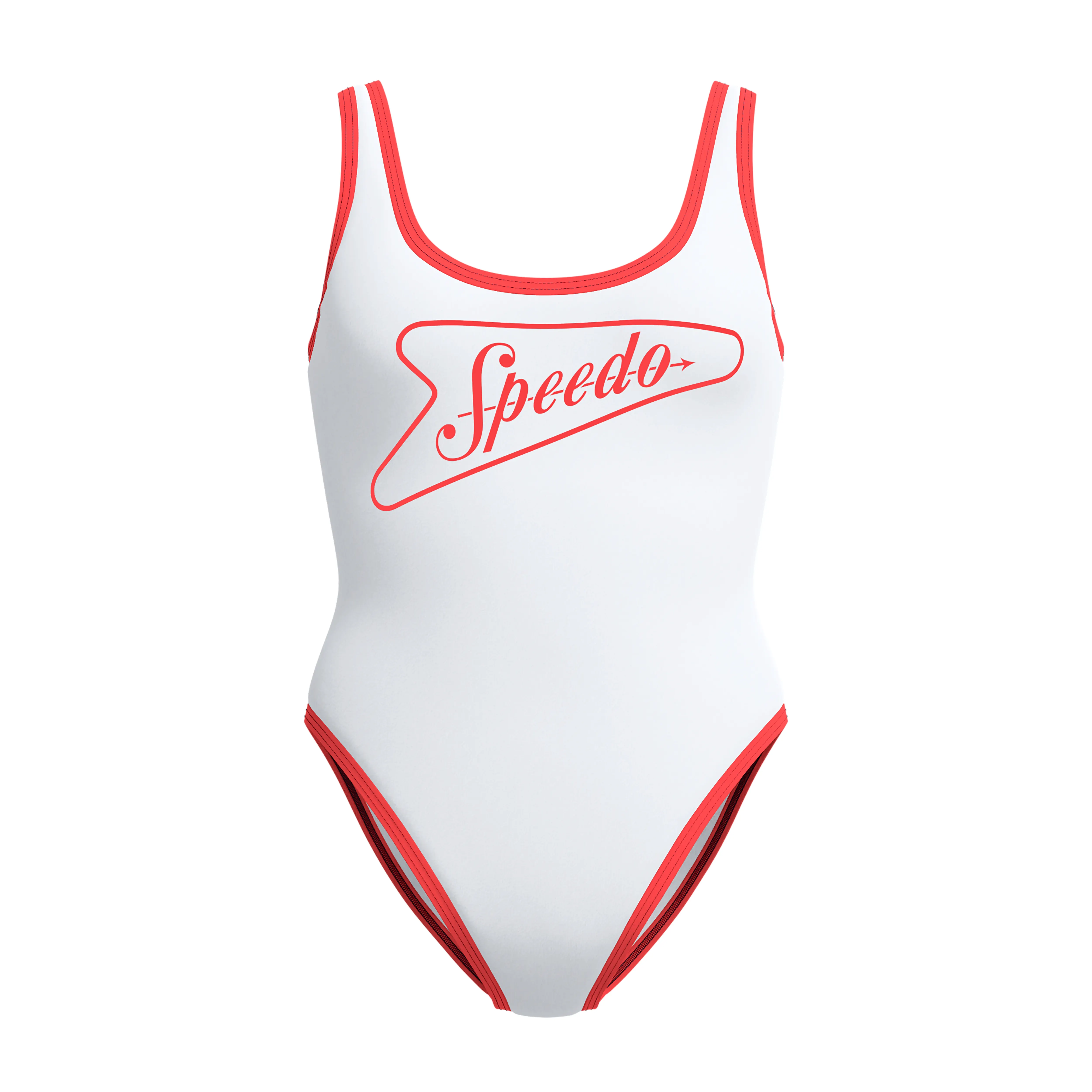 SOLID BOUND SCOOP 1PC WHT/RED