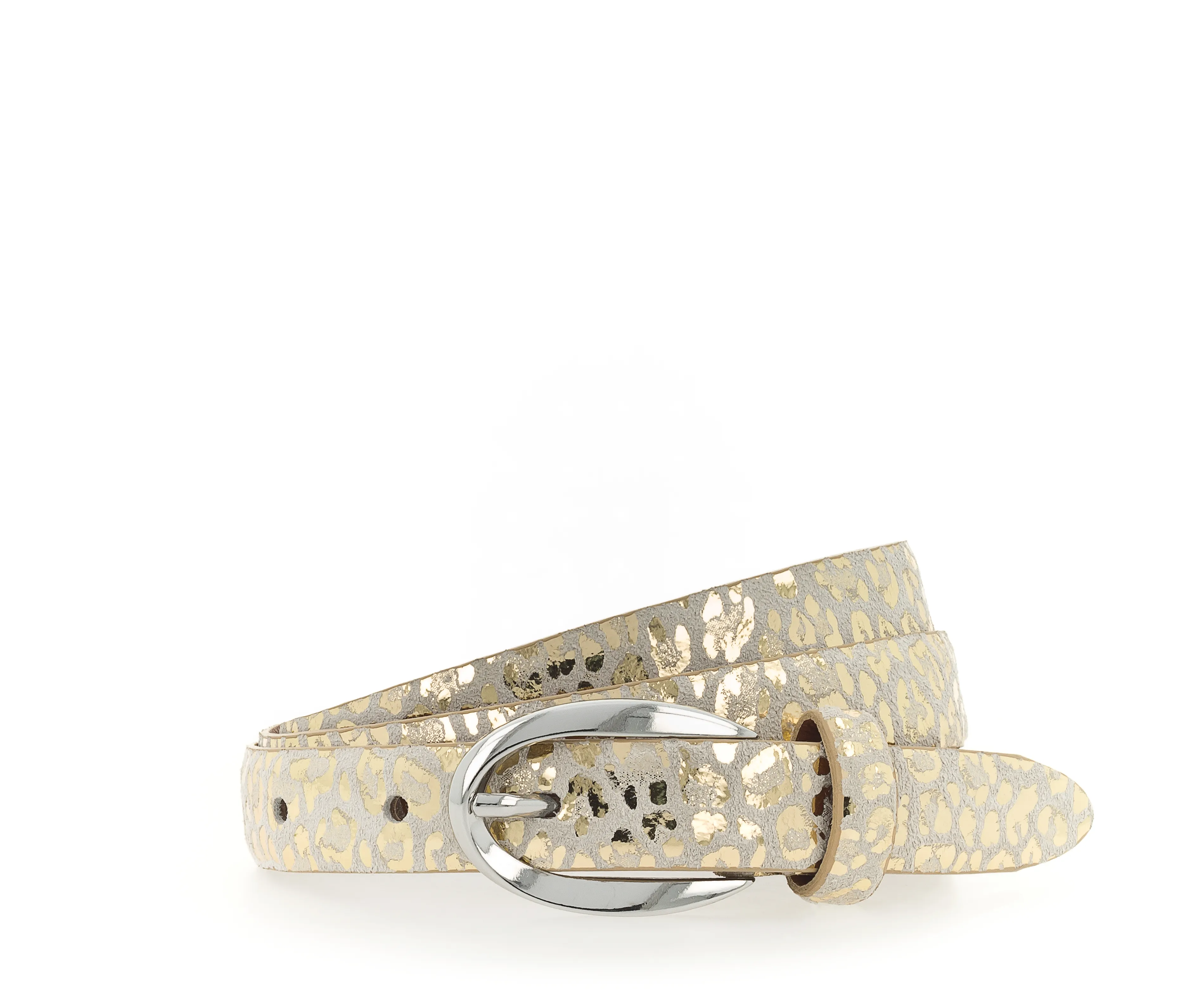 20 mm Gürtel, offwhite / gold metallic