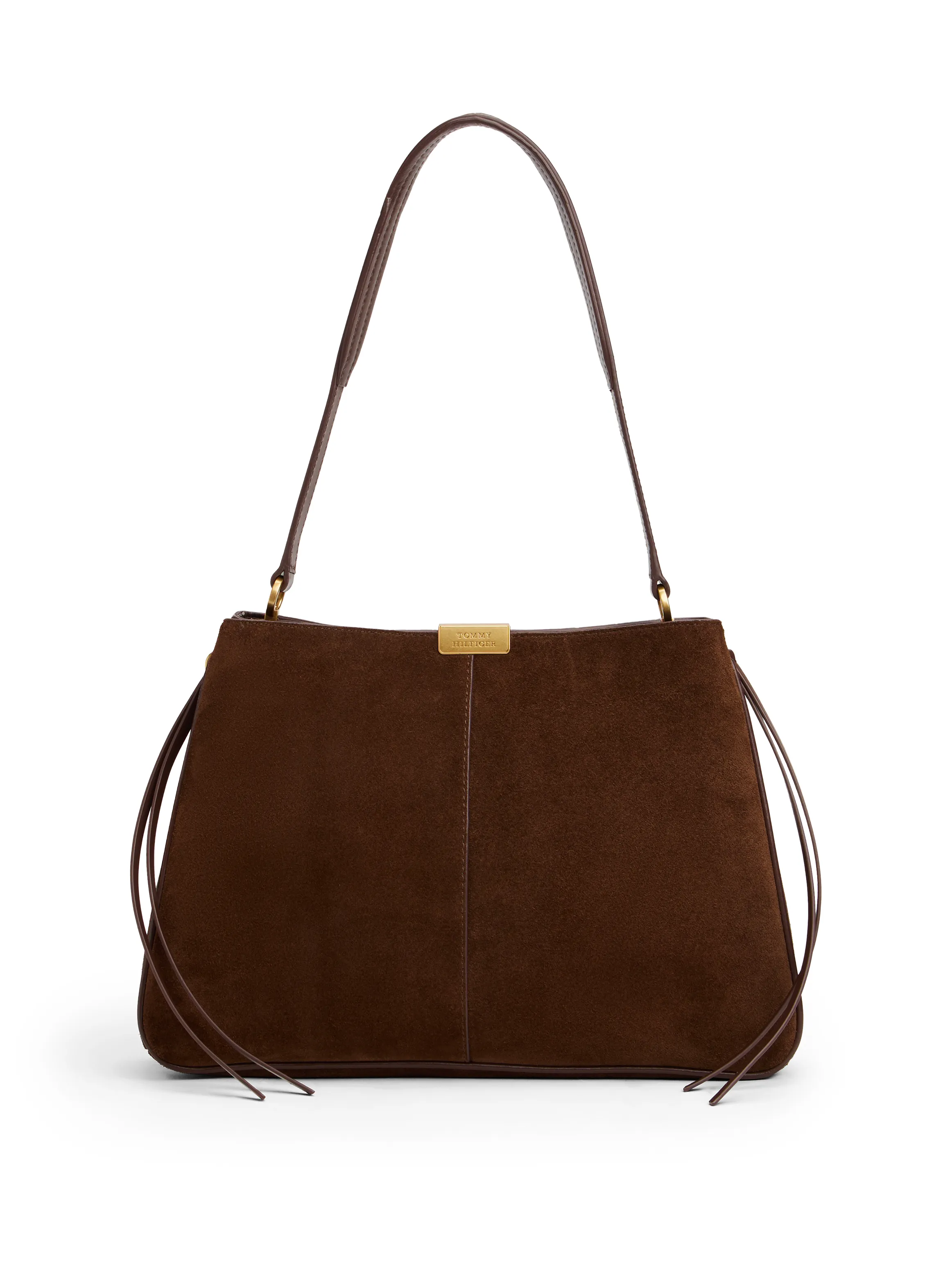 CASUAL LEATHER SHOULDER BAG SUED