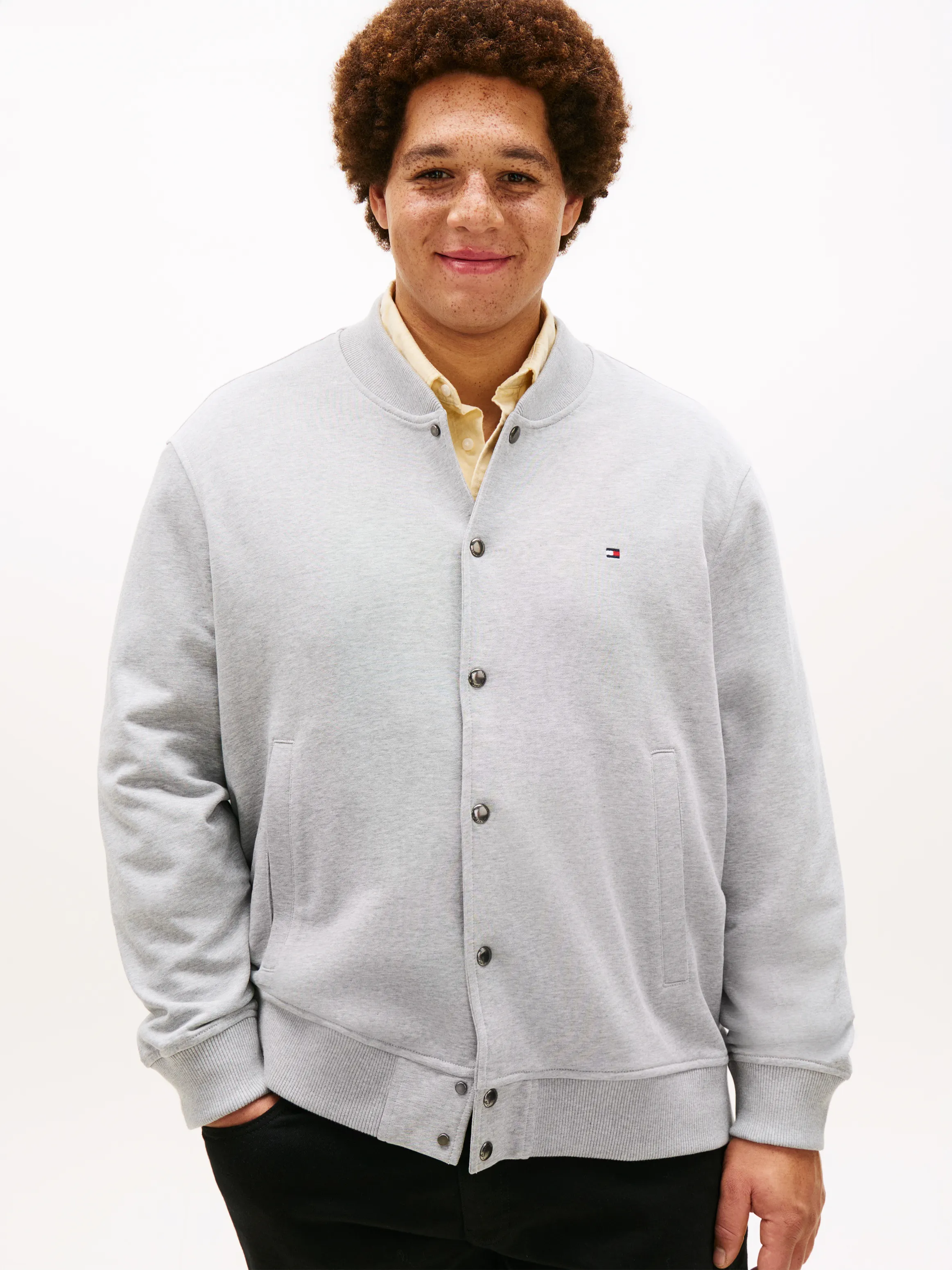 BT-ESSENTIAL TERRY BOMBER JCKT-B