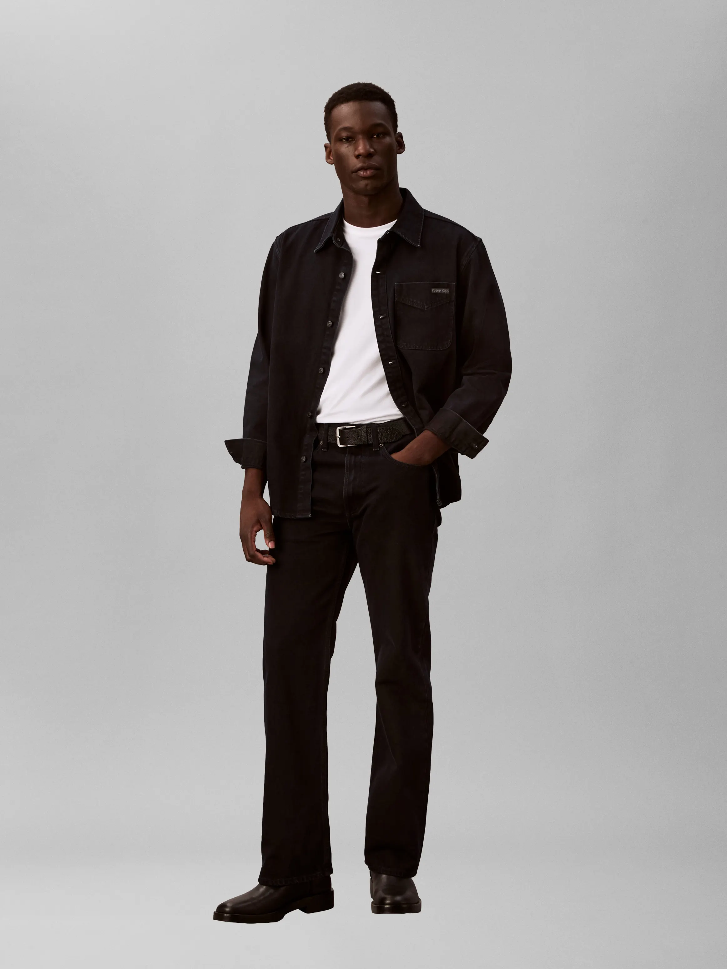 BLUE BLACK STONE 90S OVERSHIRT