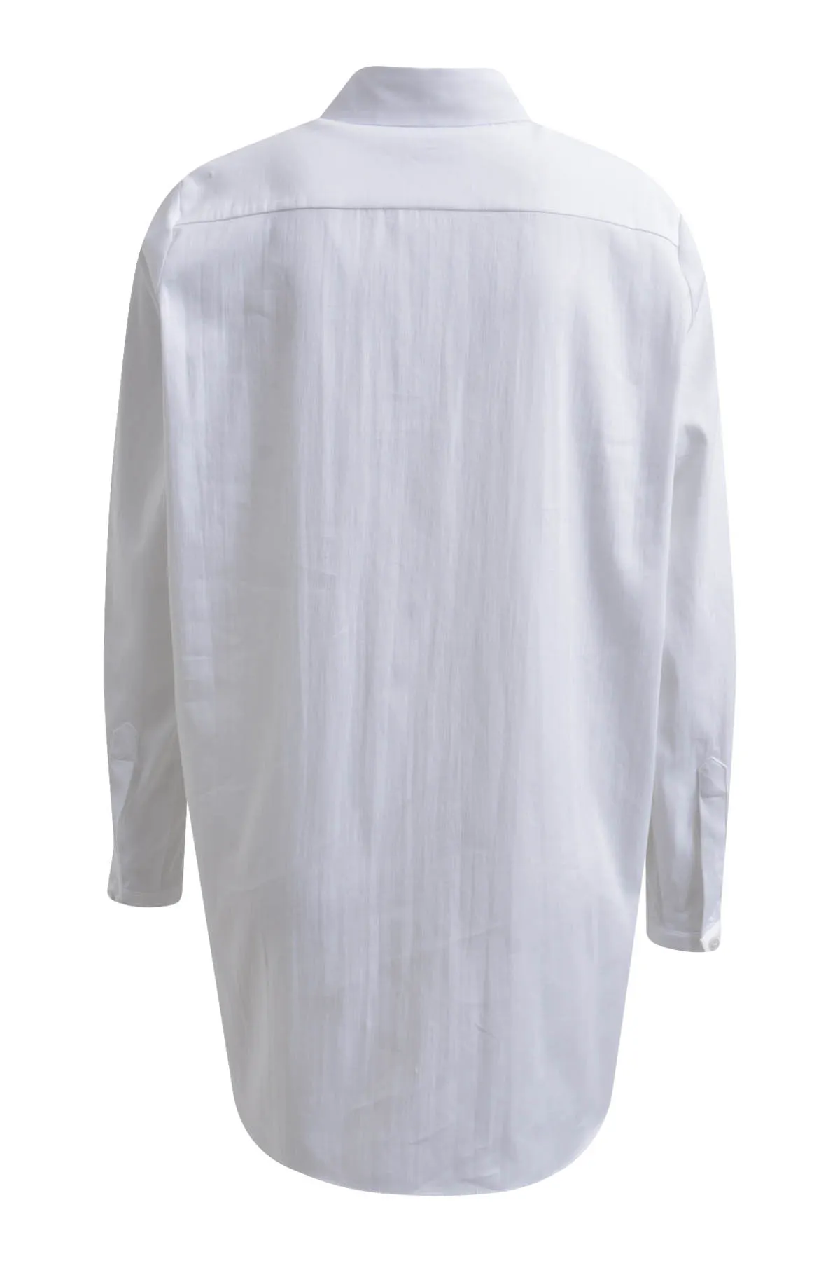 Blouse with collar,placket & 1/1 sleeves