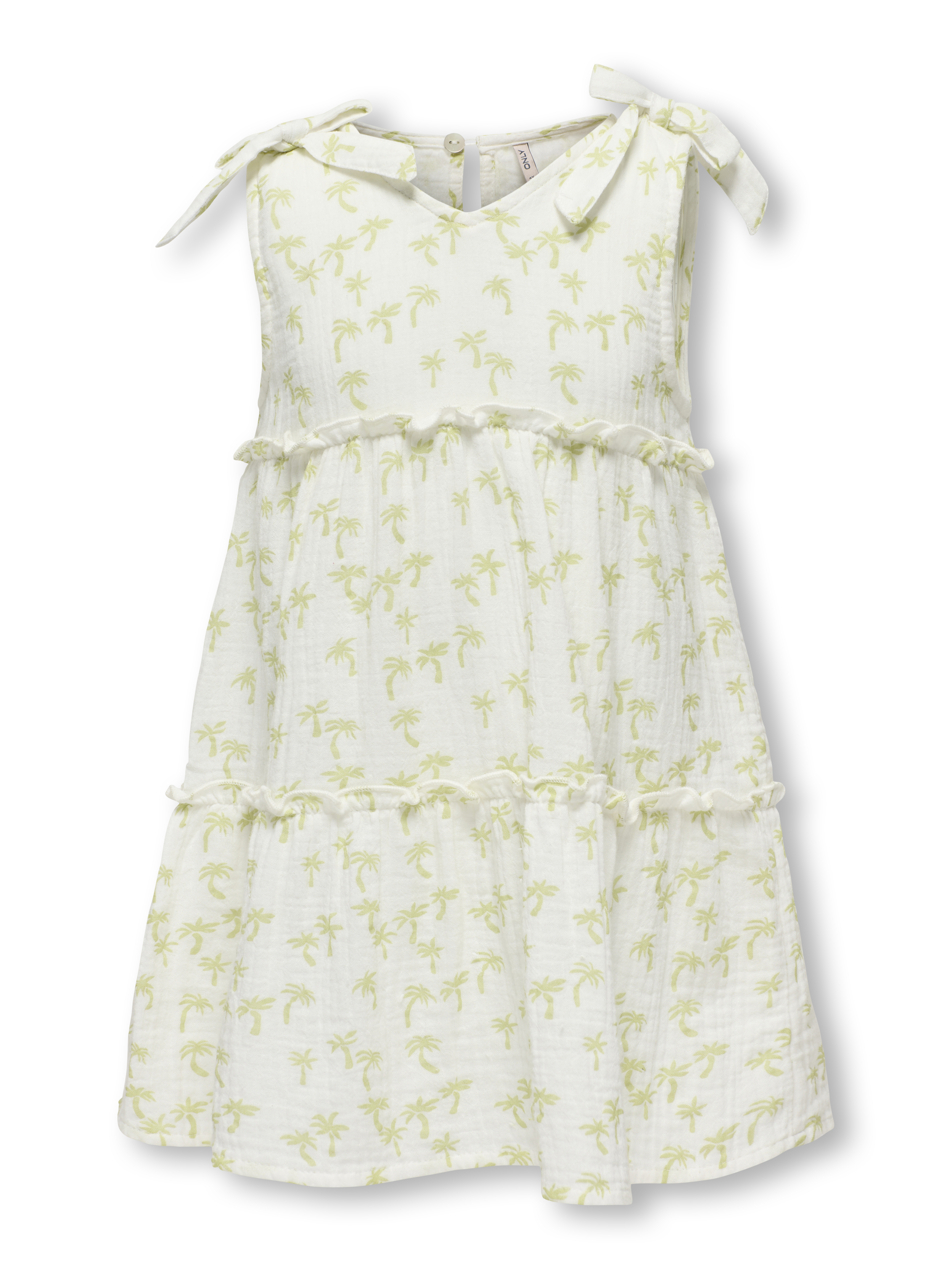 KMGPALM THYRA LIFE S/L O-NECK DRESS WVN