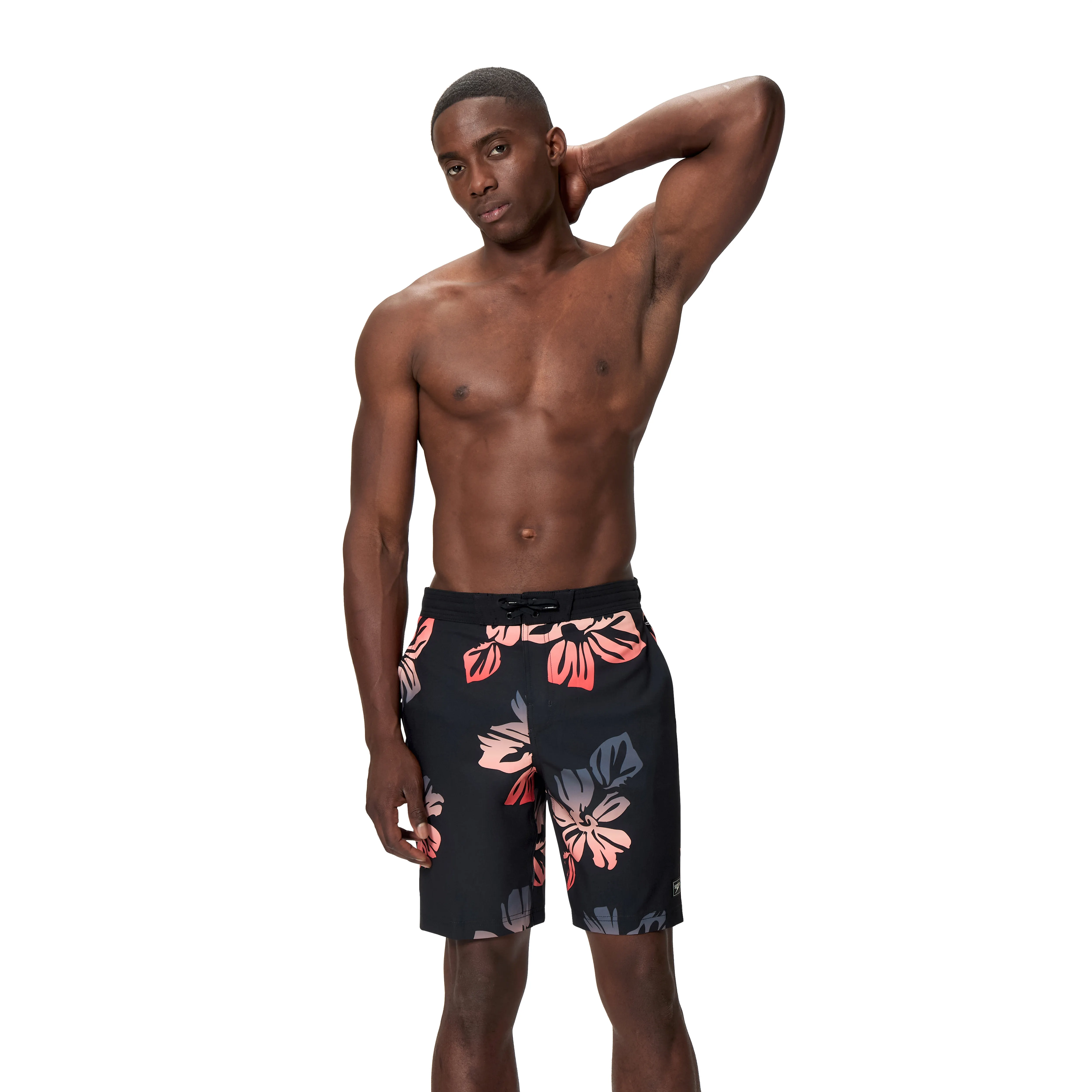 A/O PRNT BONDI BRDSHRT 20" BLK/RED