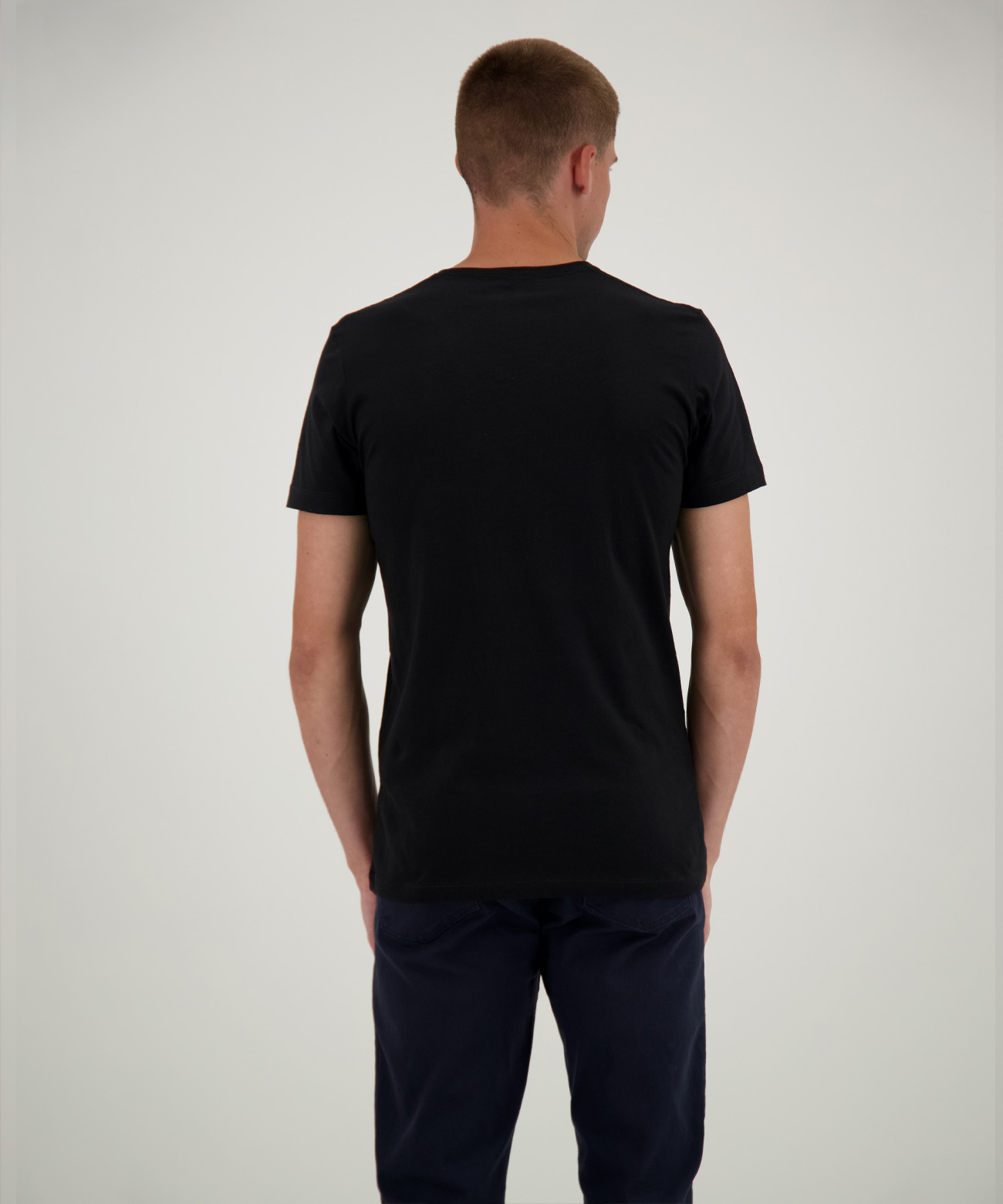 2 T-Shirt Doppelpack Bodyfit mit V-Ausschnitt