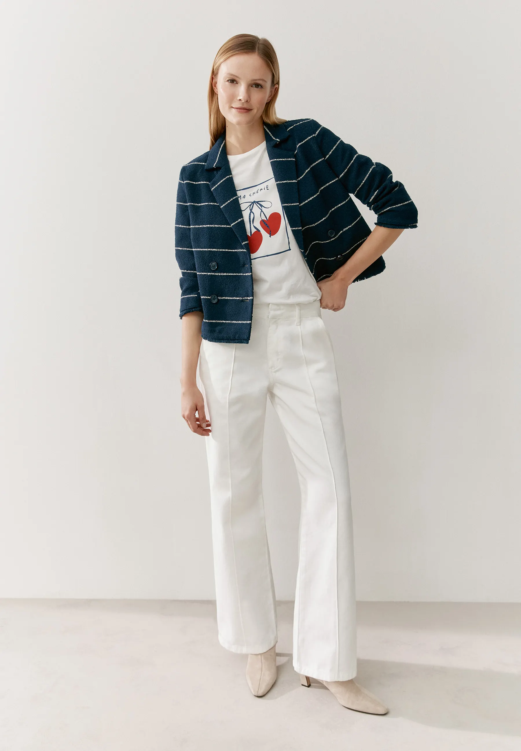 Blazer mit Streifen