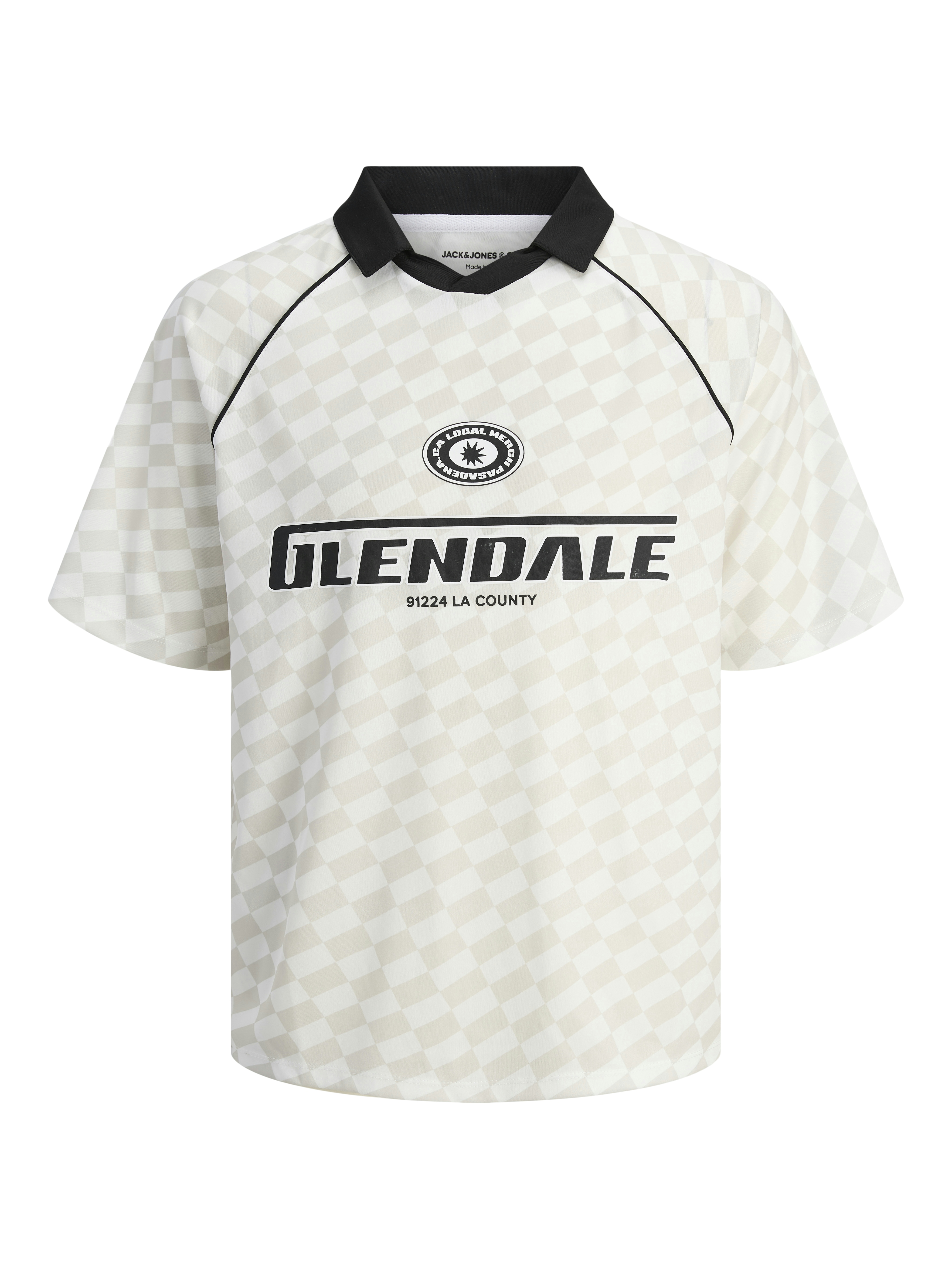 JCOLIDO AOP MESH OPEN COLLAR POLO MNI