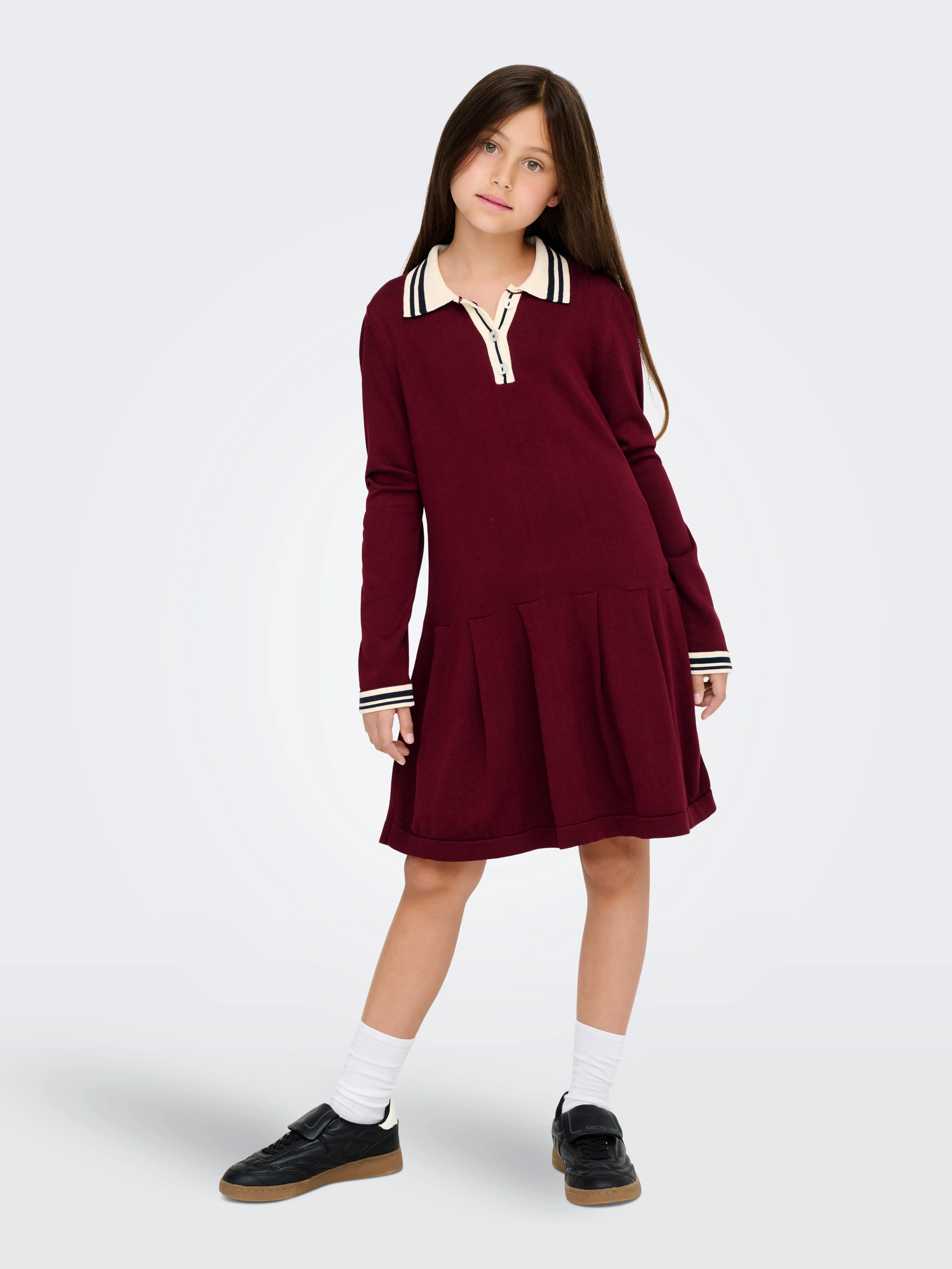 KOGKALANA L/S POLO DRESS KNT