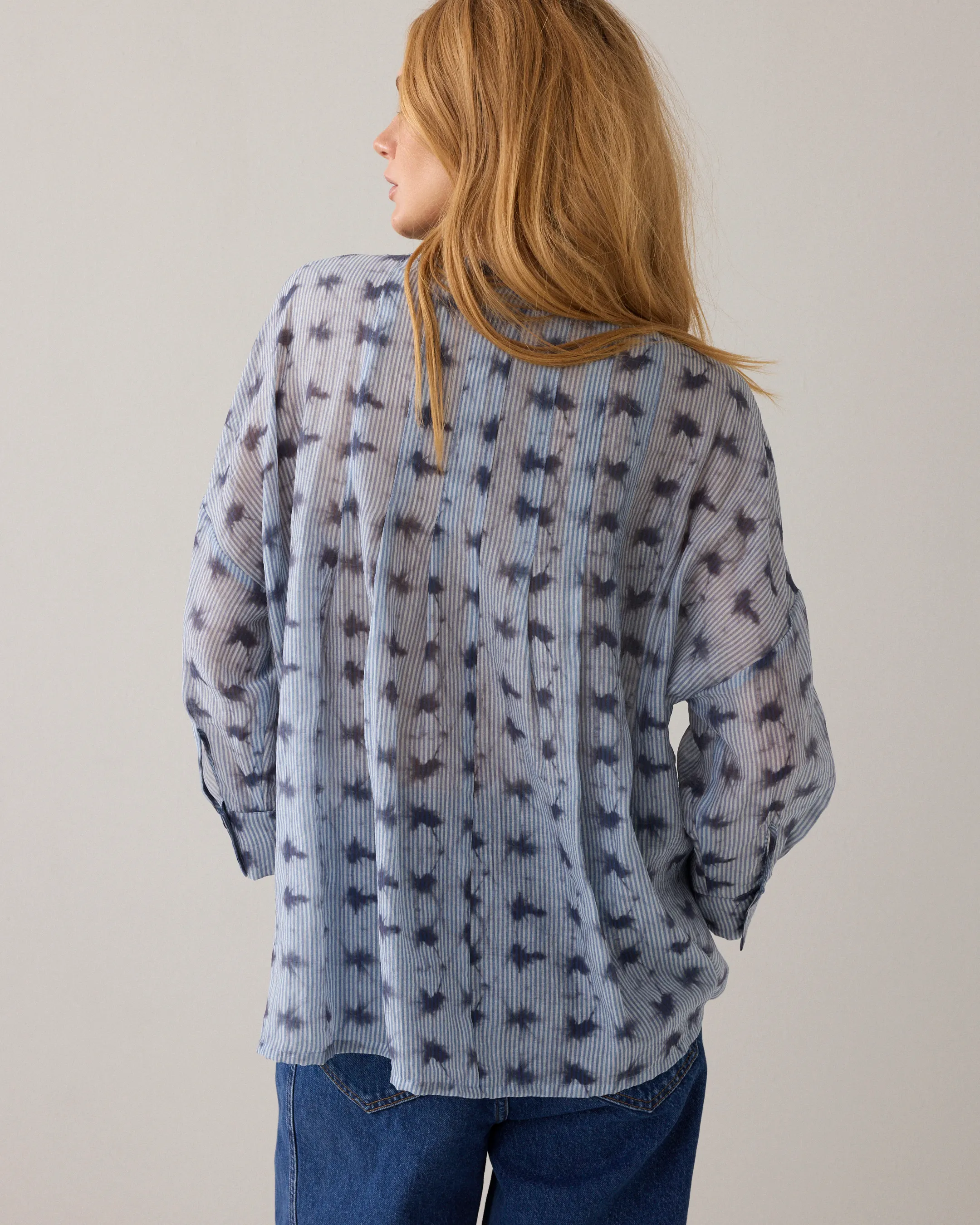 Blouse Tie dye stripe