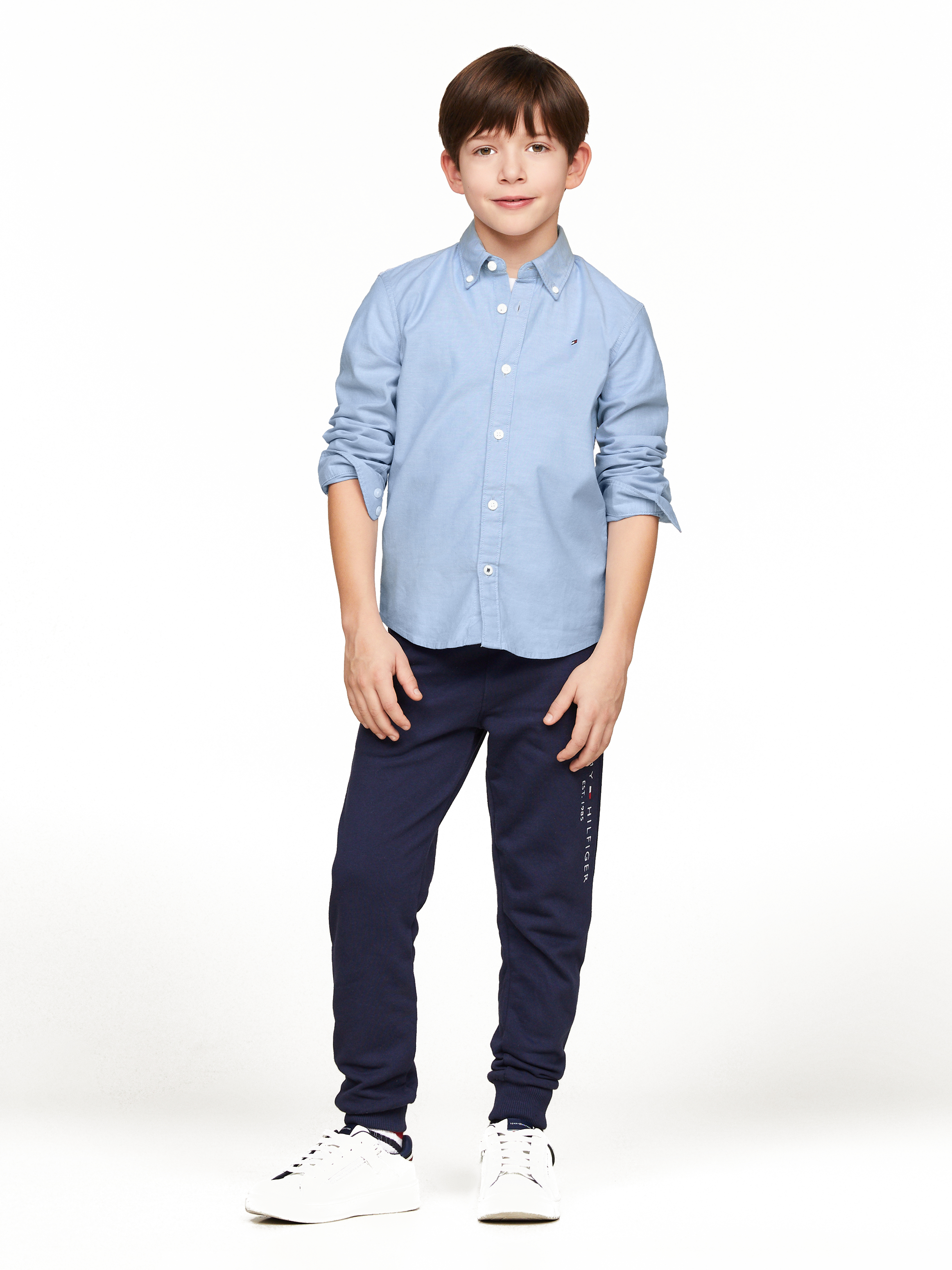 BOYS STRETCH OXFORD SHIRT L/S
