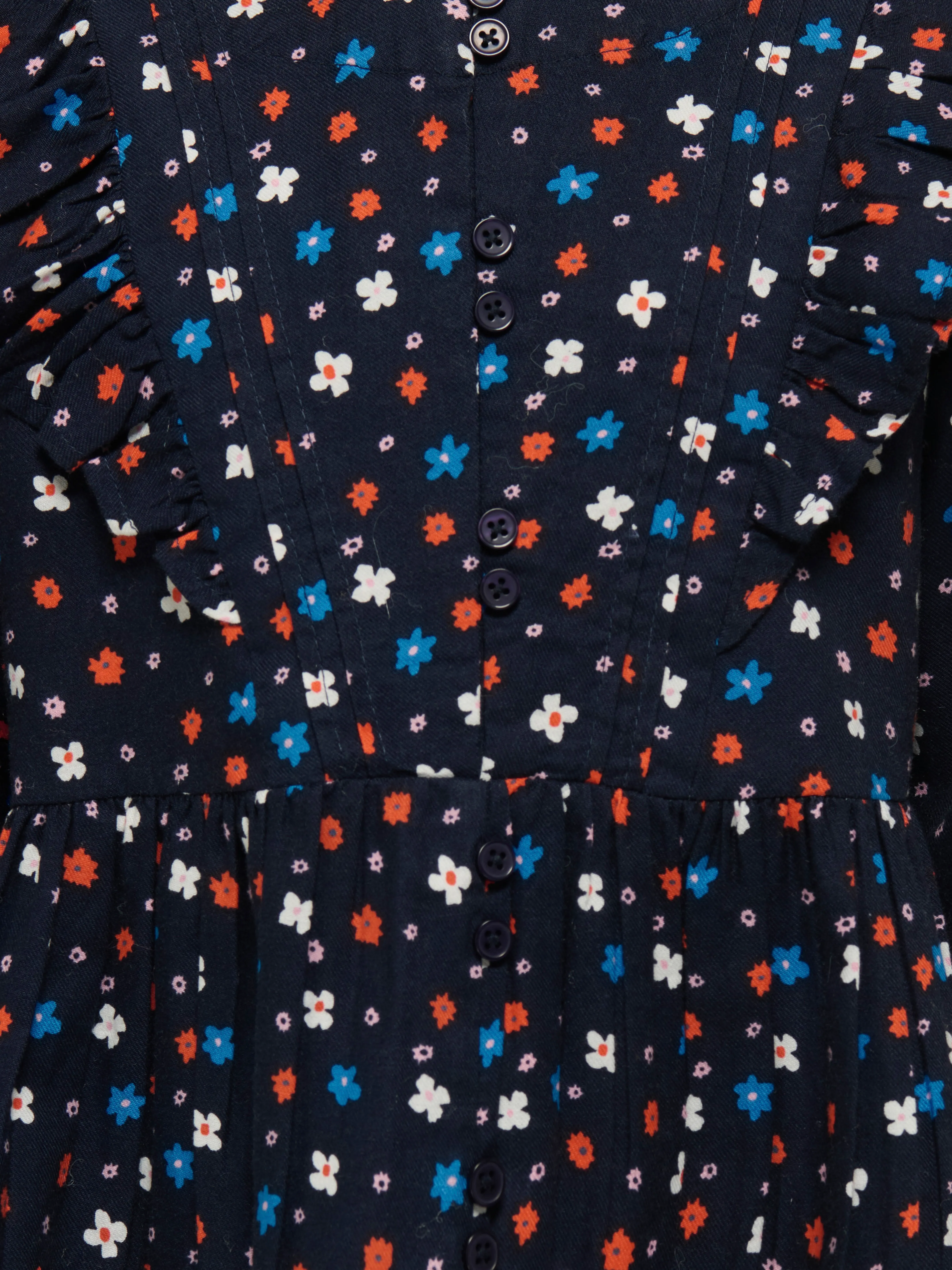 KMGASTRID L/S TWILL DRESS AOP WVN