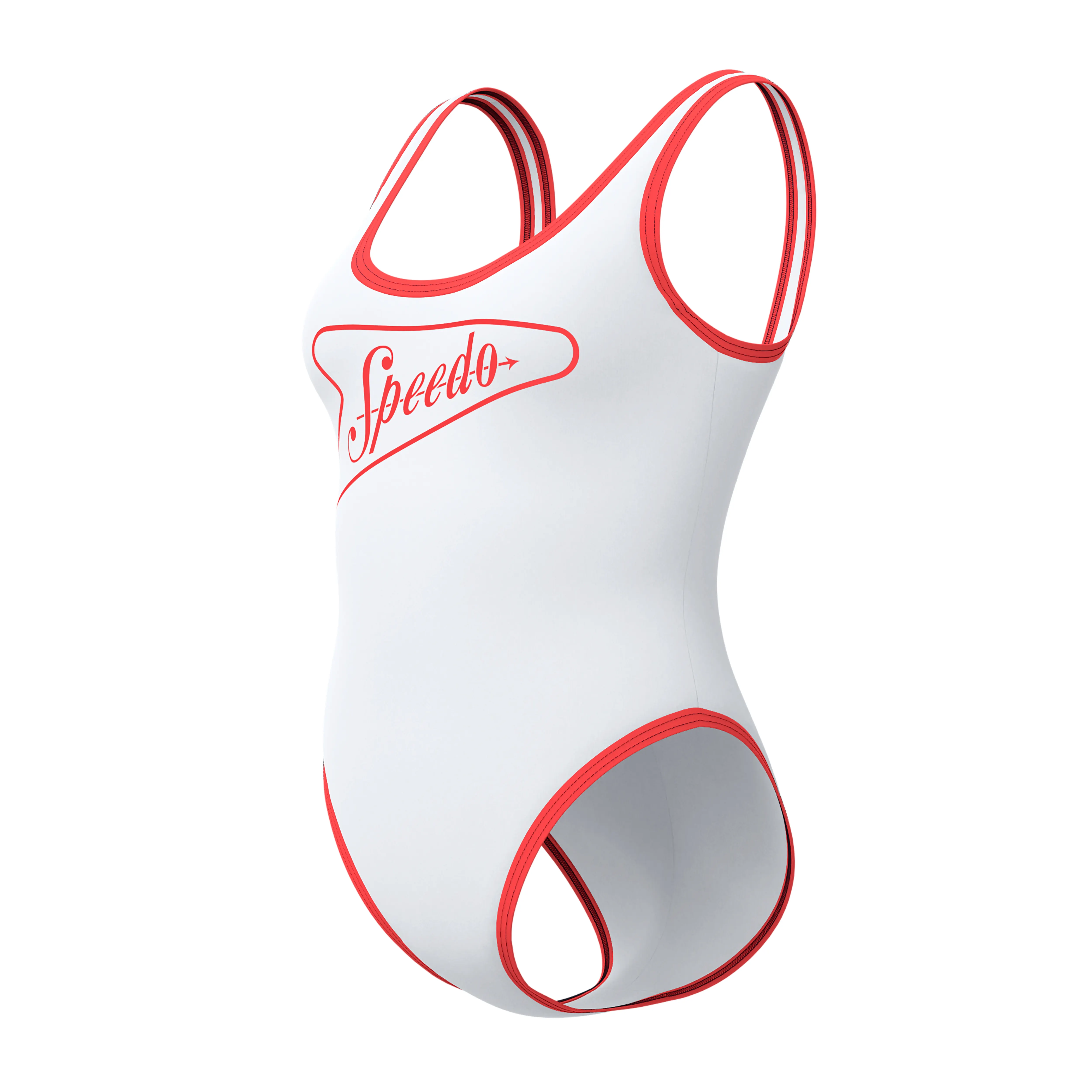 SOLID BOUND SCOOP 1PC WHT/RED