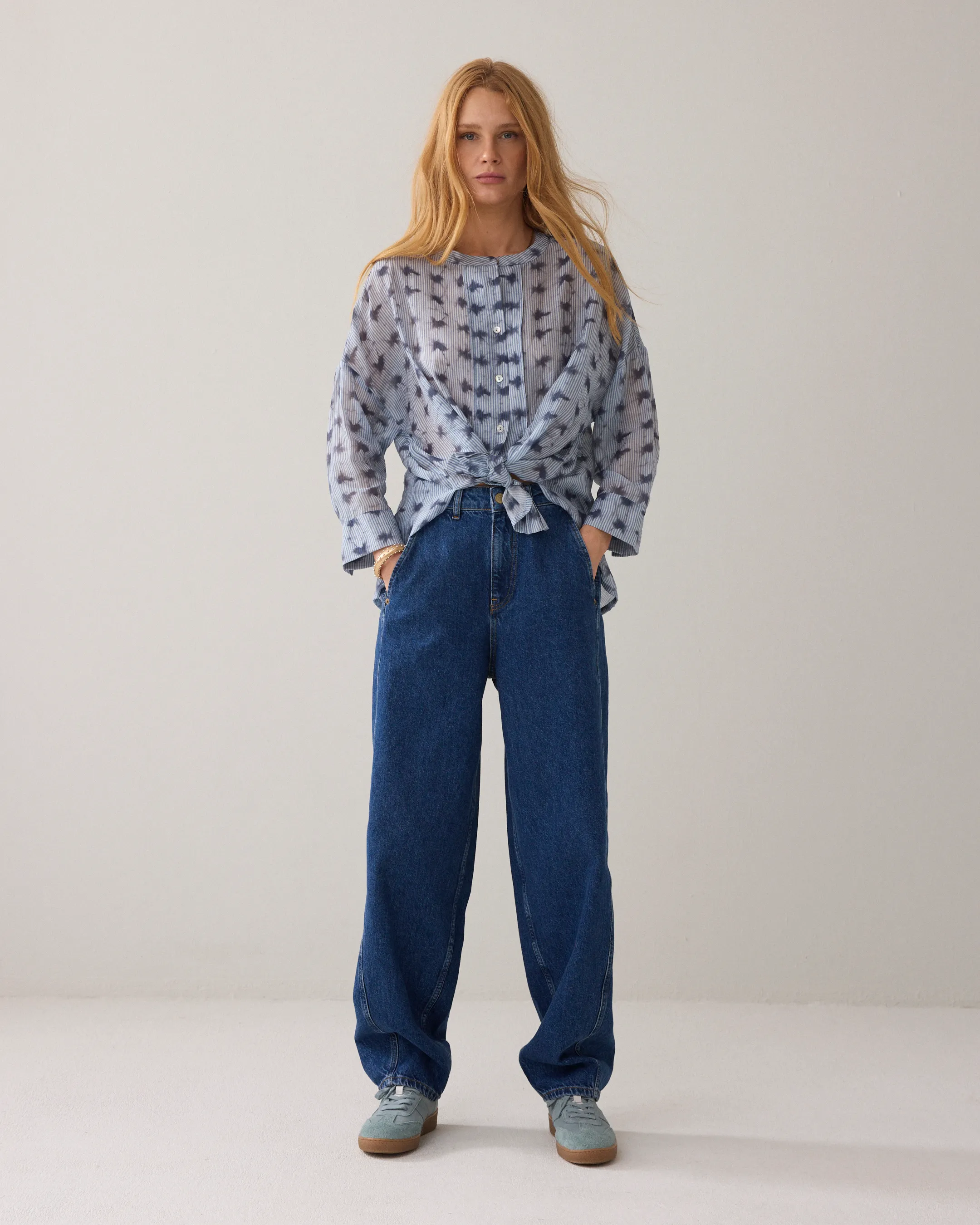 Blouse Tie dye stripe