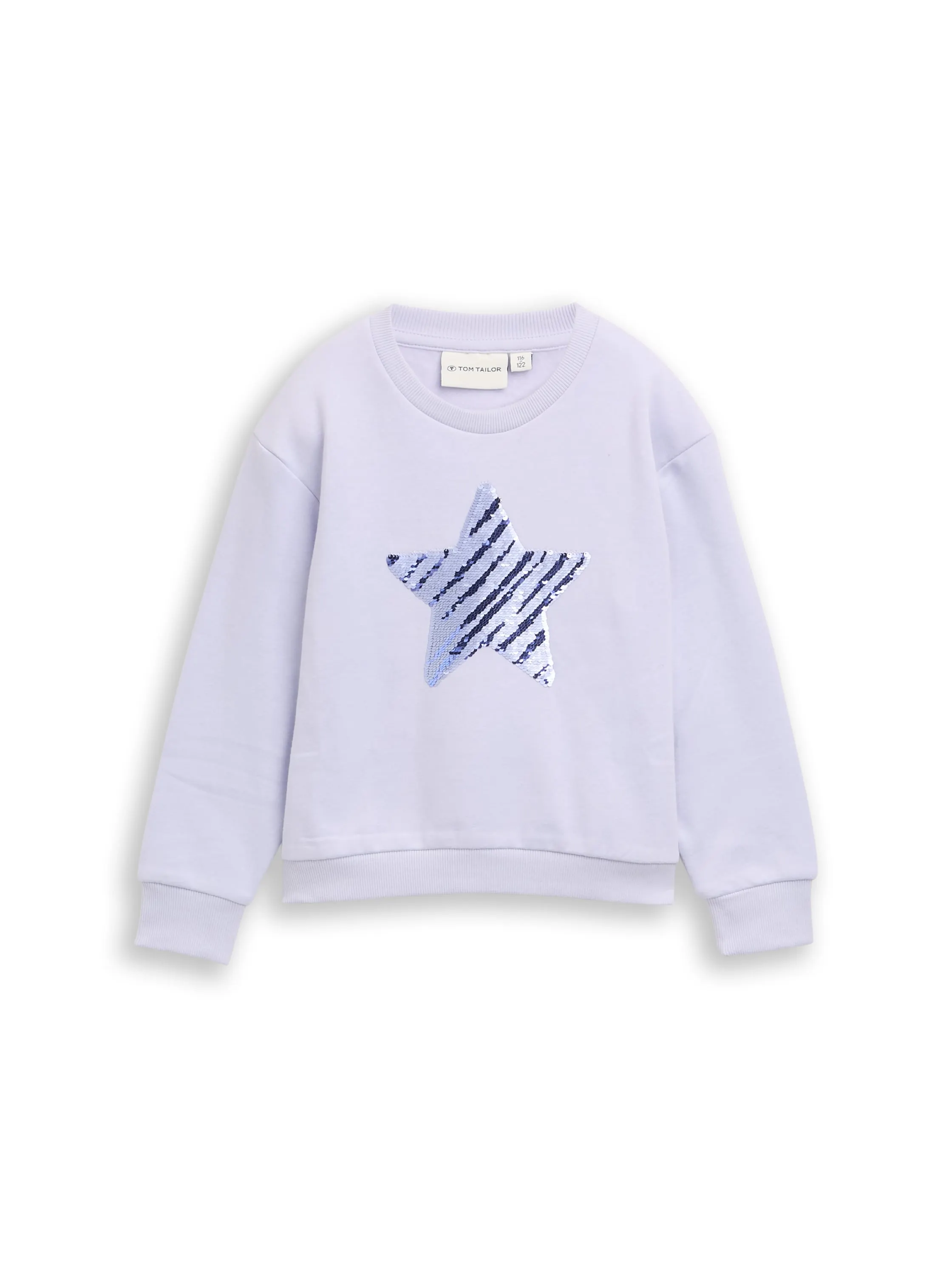 Cropped Sweatshirt mit Wendepailletten